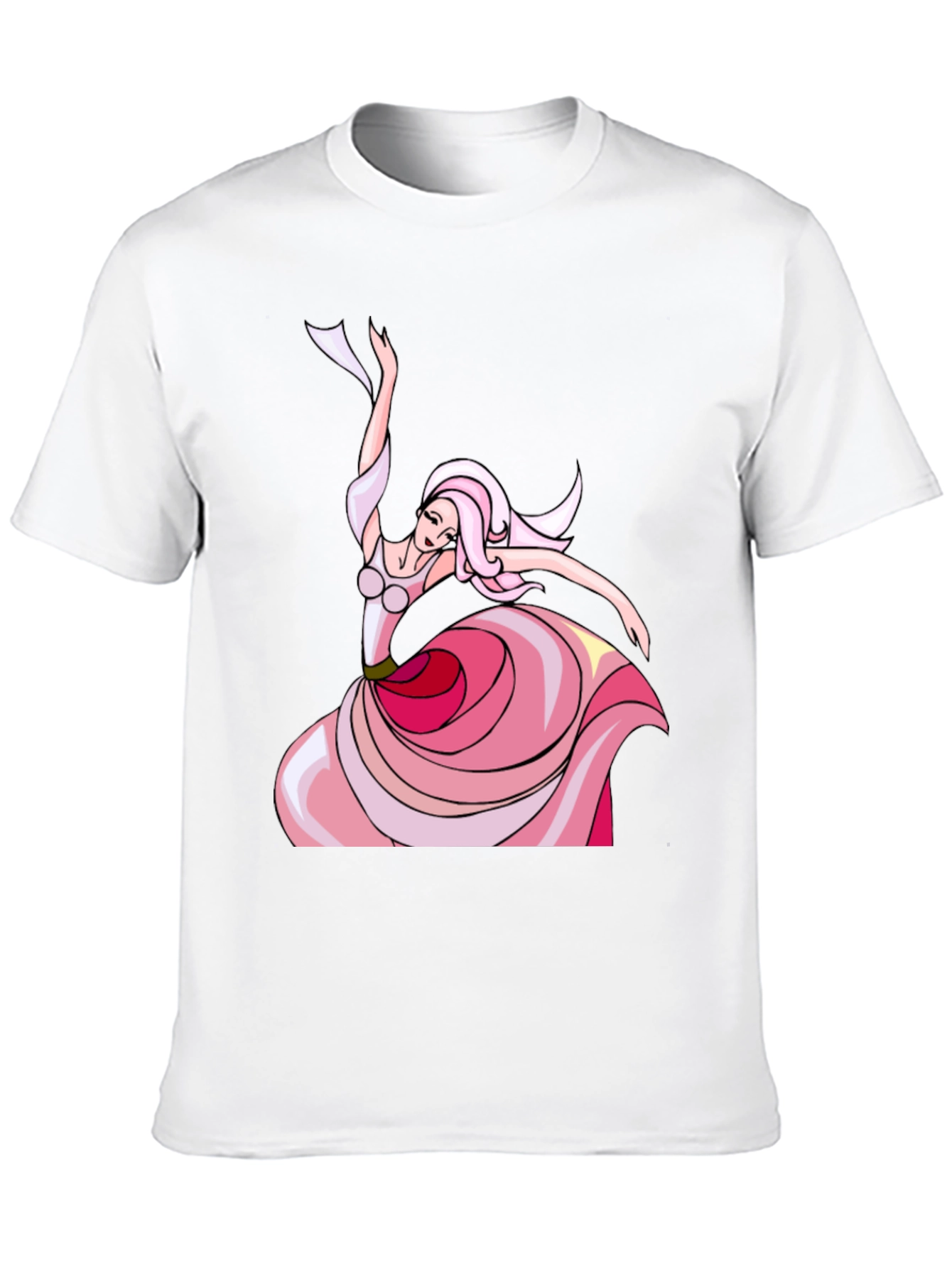 Whimsical Dancer Graphic Tee - Black