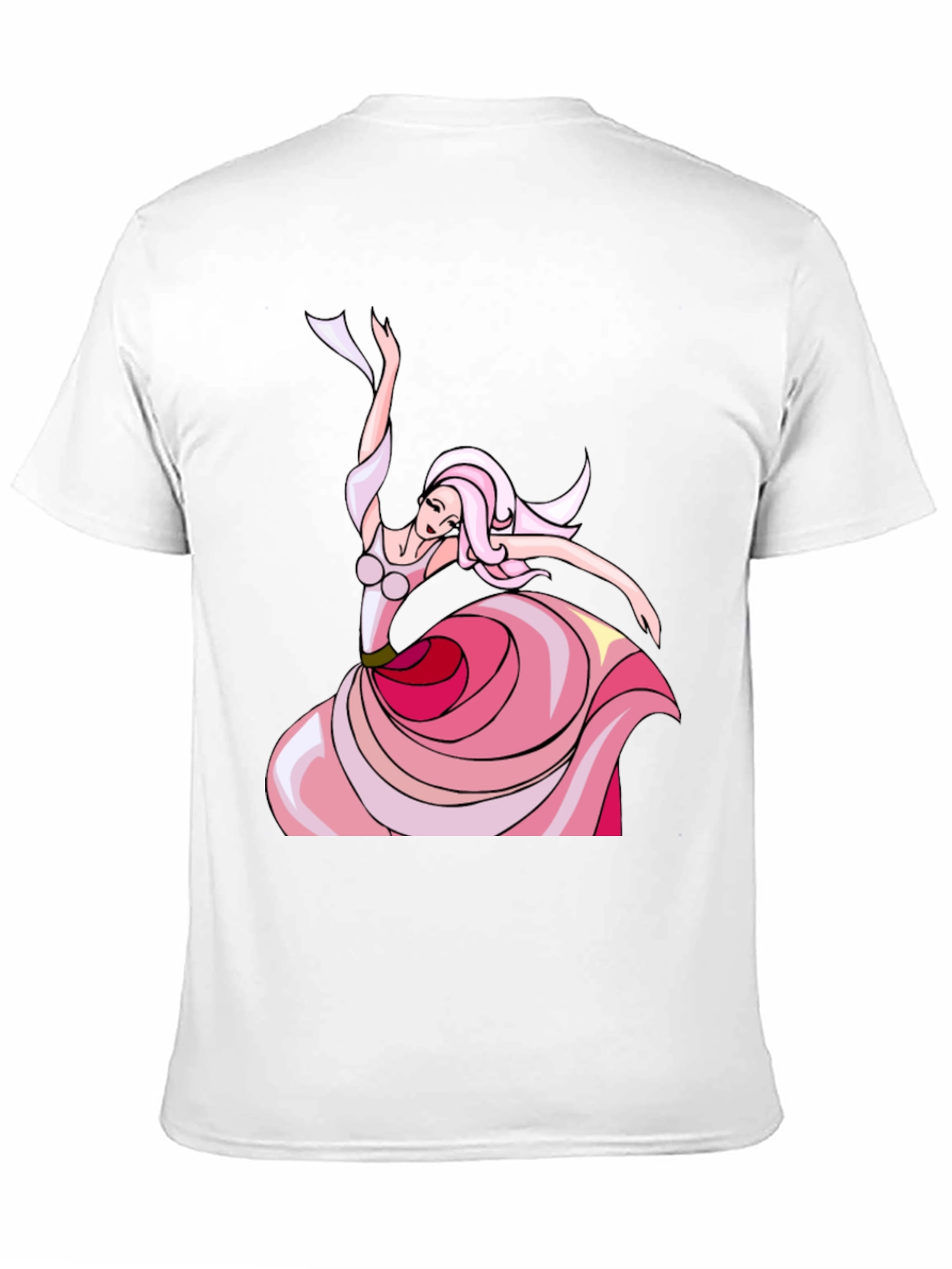 Whimsical Dancer Graphic Tee - Black