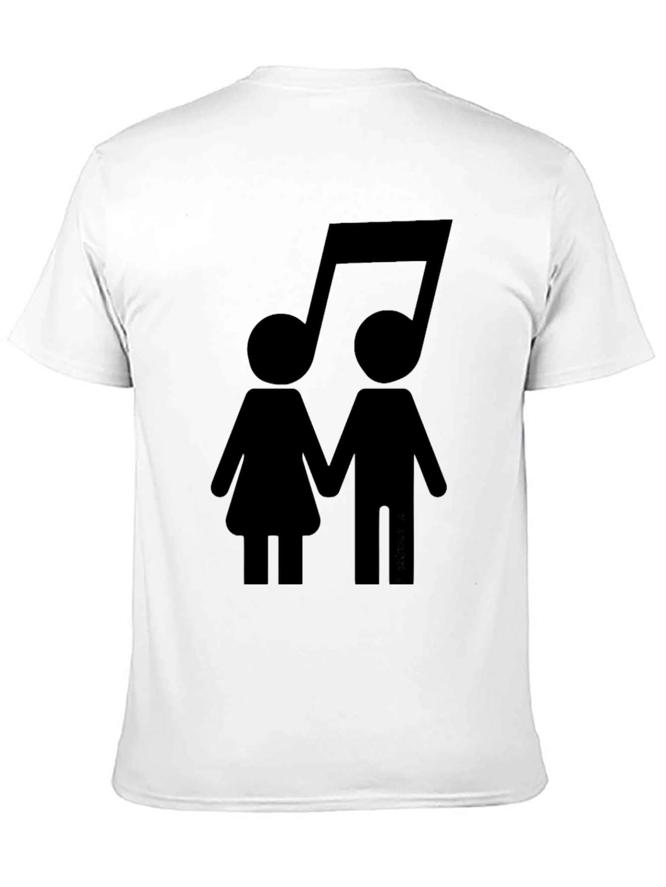 Musical Couple Black T-Shirt