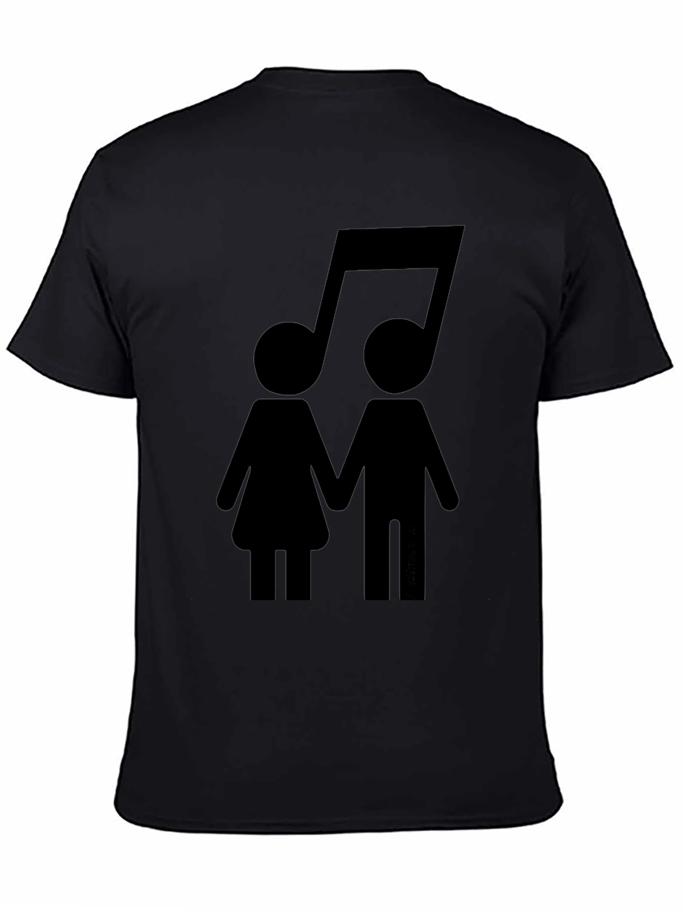 Musical Couple Black T-Shirt