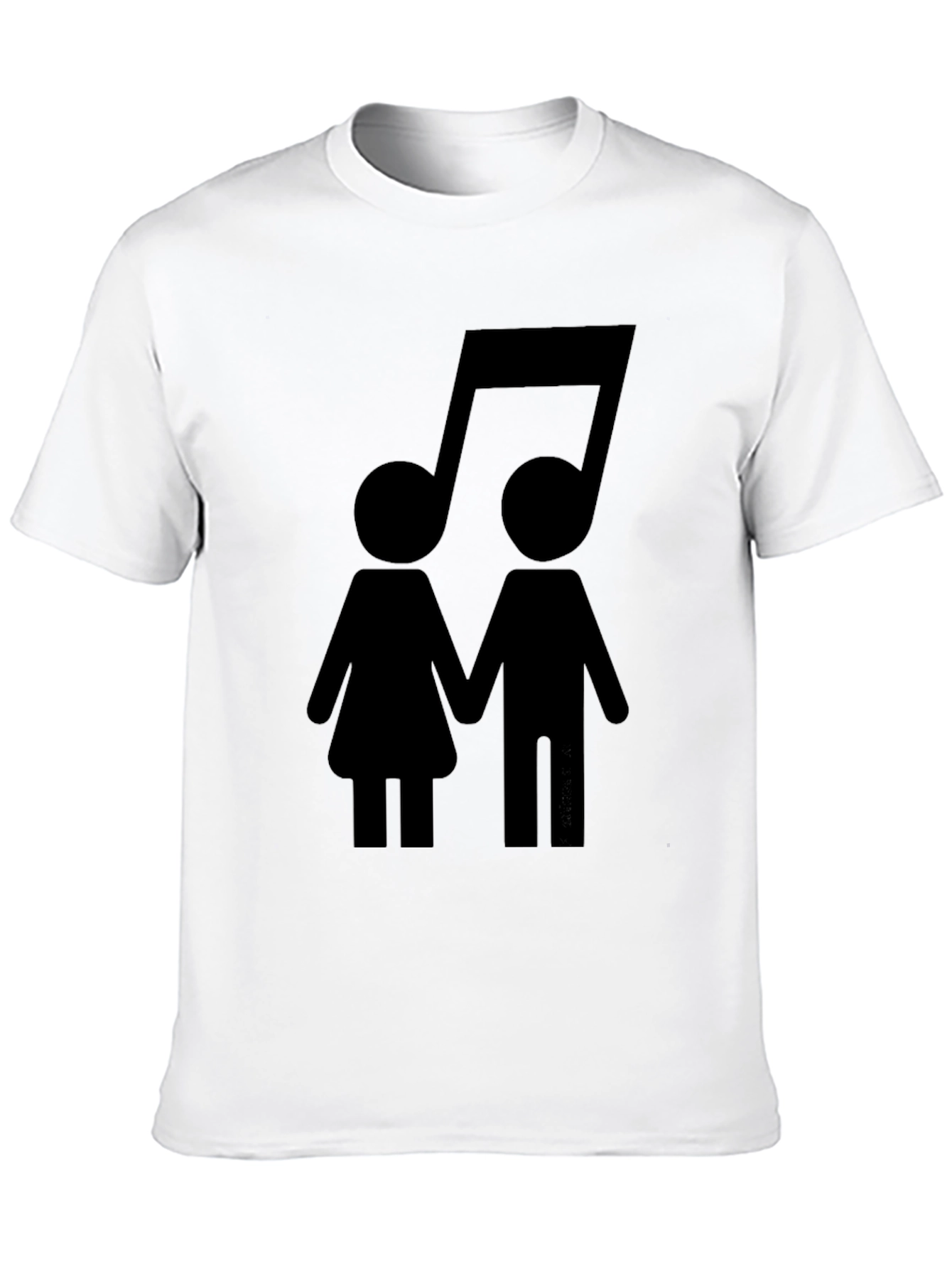 Musical Couple Black T-Shirt