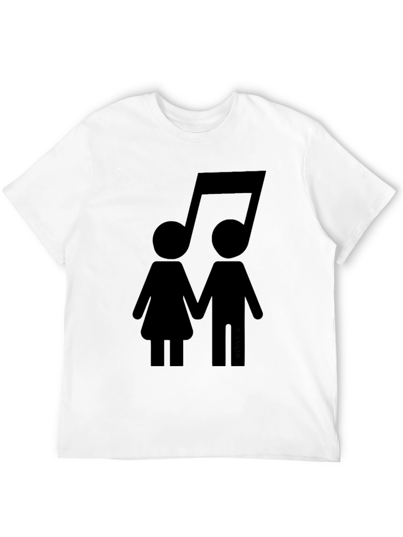 Musical Couple Black T-Shirt