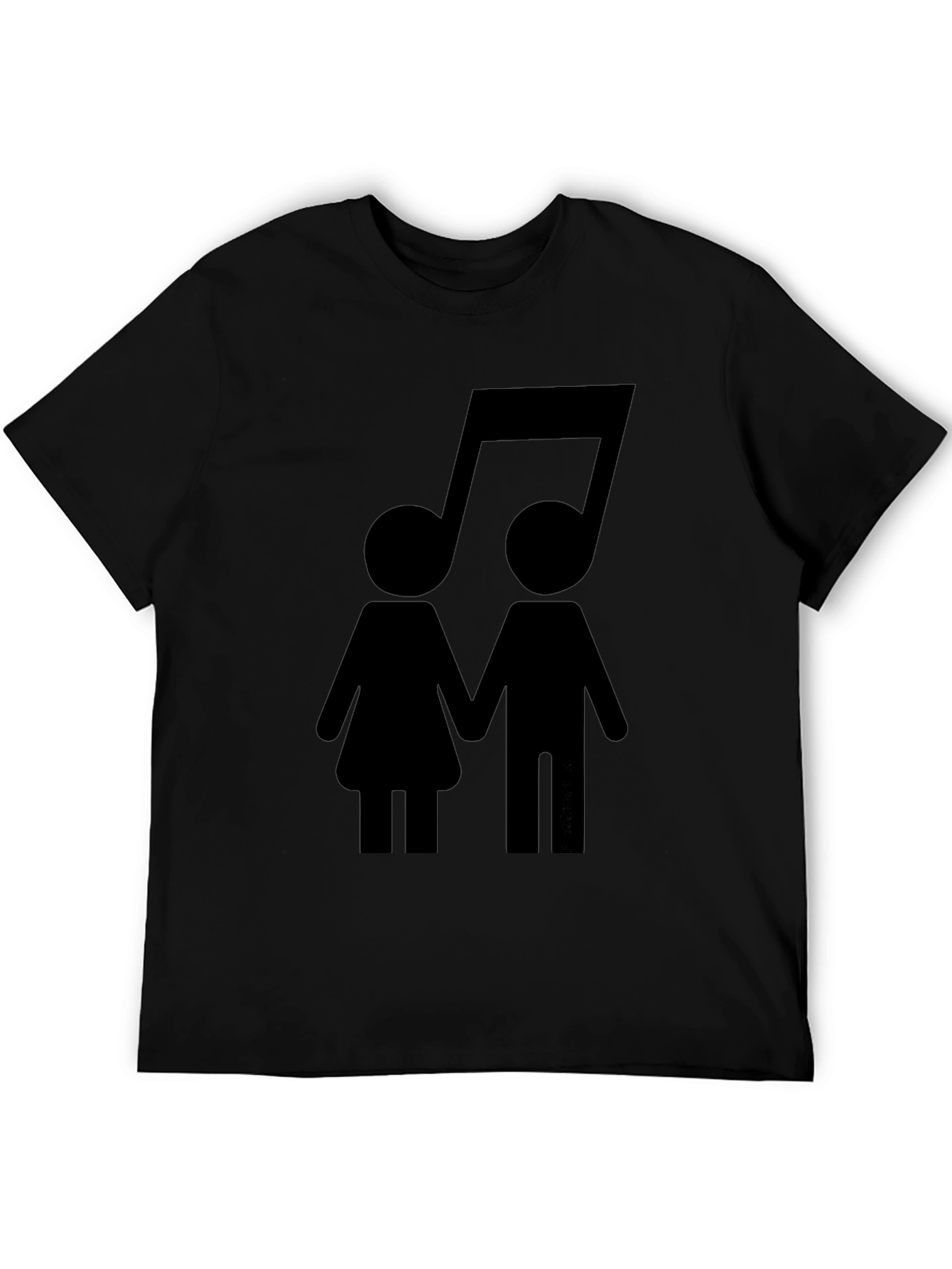 Musical Couple Black T-Shirt