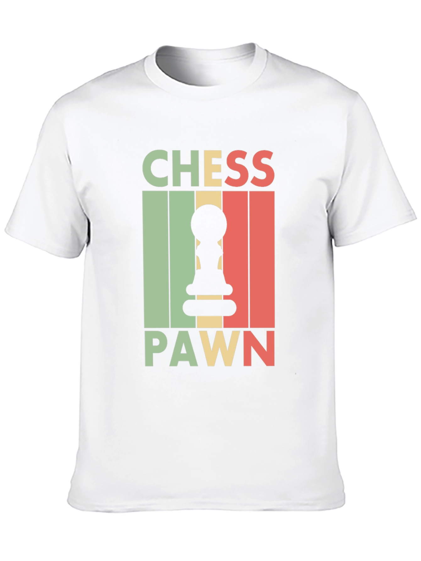 Chess Pawn Graphic Tee - Black Retro T-Shirt