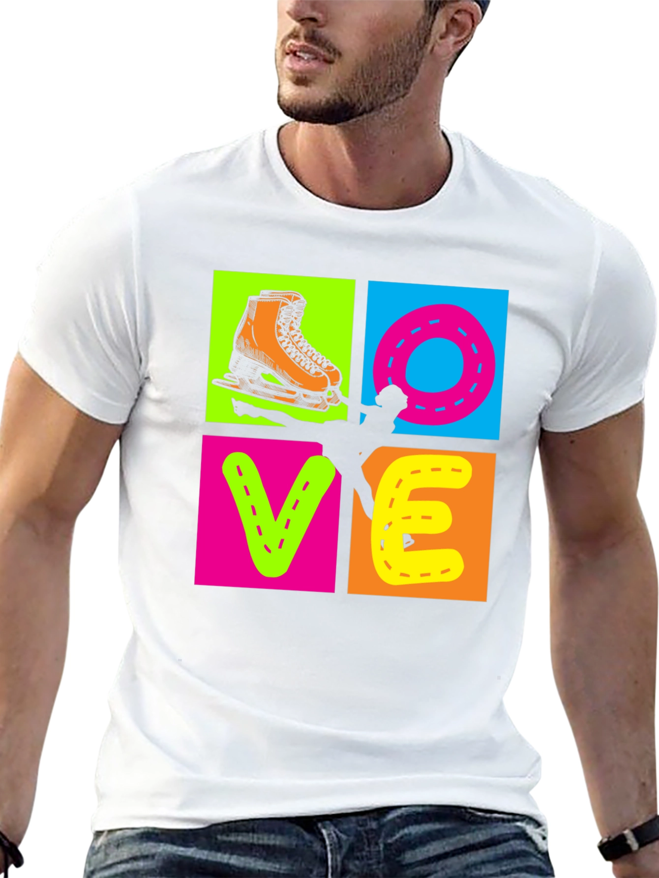 I Love Skating Graphic T-Shirt