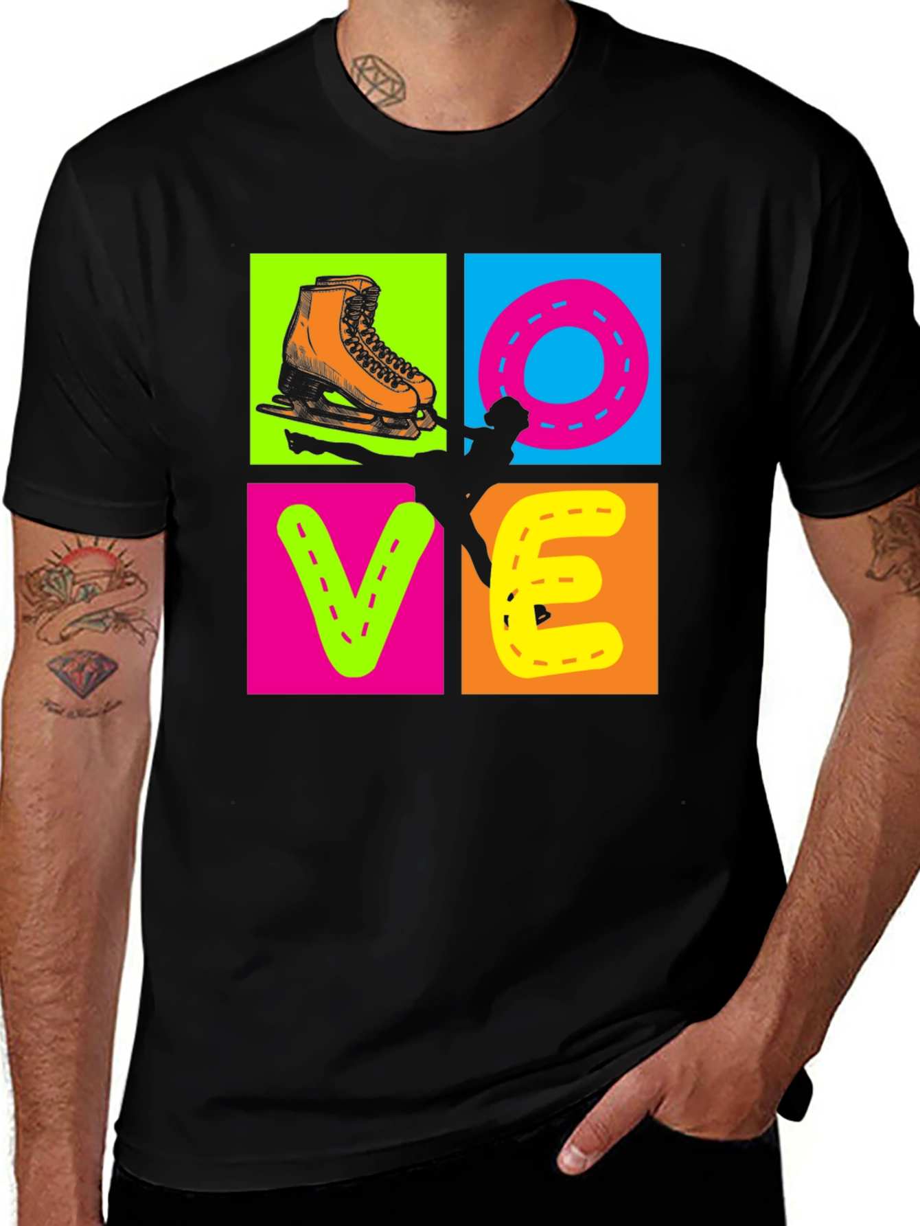 I Love Skating Graphic T-Shirt