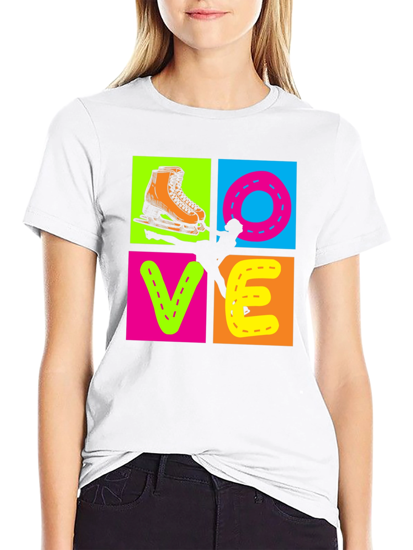 I Love Skating Graphic T-Shirt