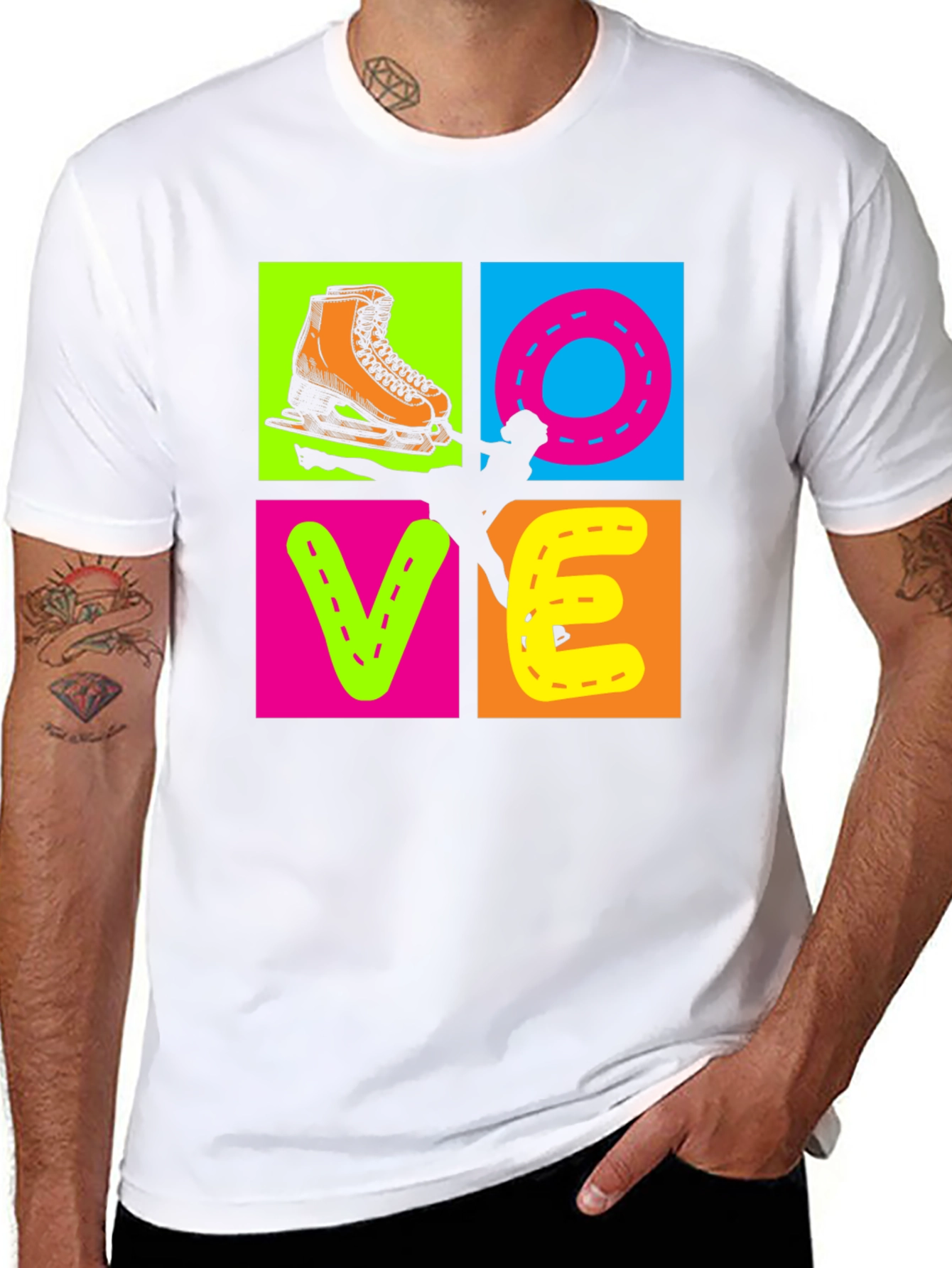 I Love Skating Graphic T-Shirt