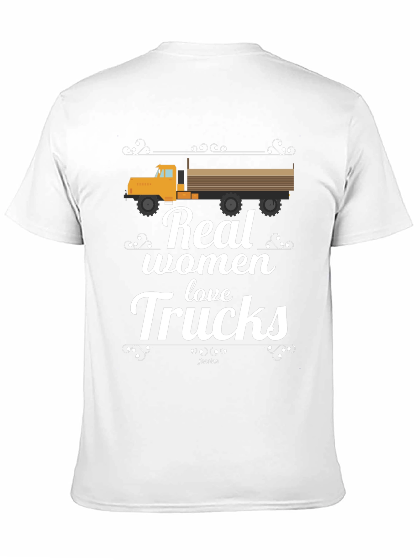 Real Women Love Trucks Black T-Shirt