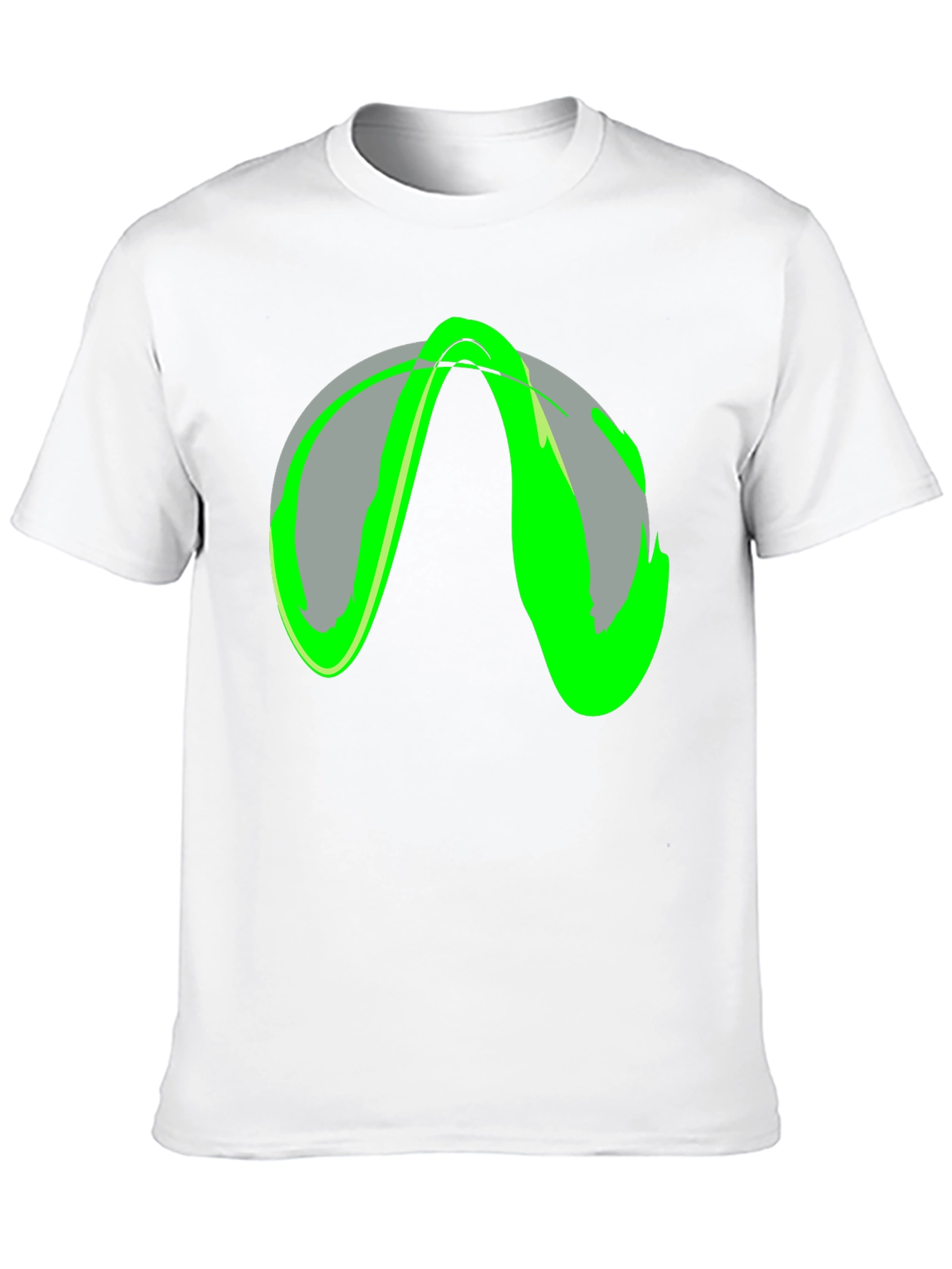 Abstract Graphic Print Black Casual T-Shirt