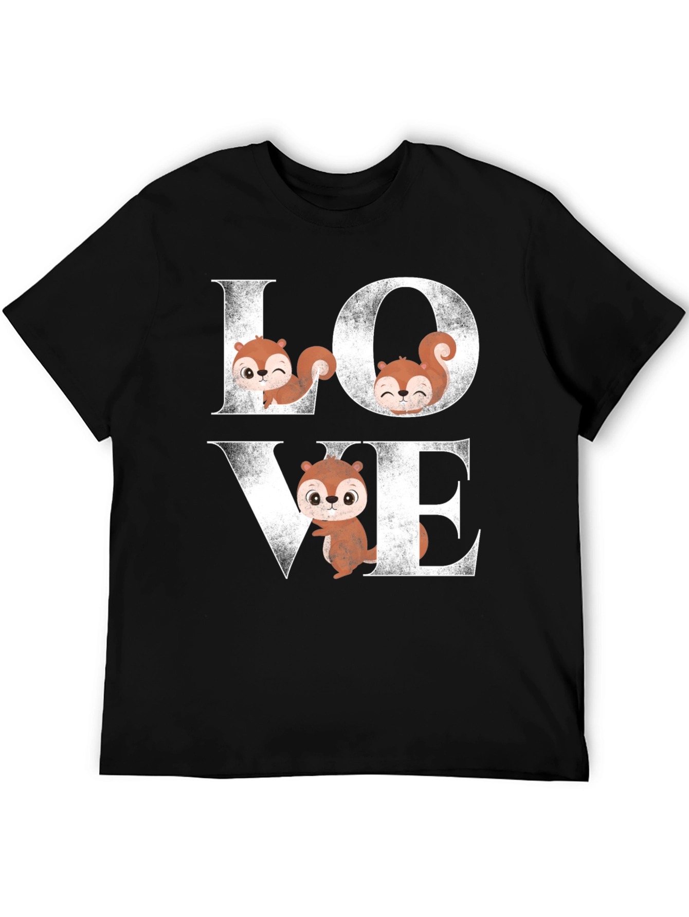 Squirrel Love Graphic T-Shirt Cute Animal Tee