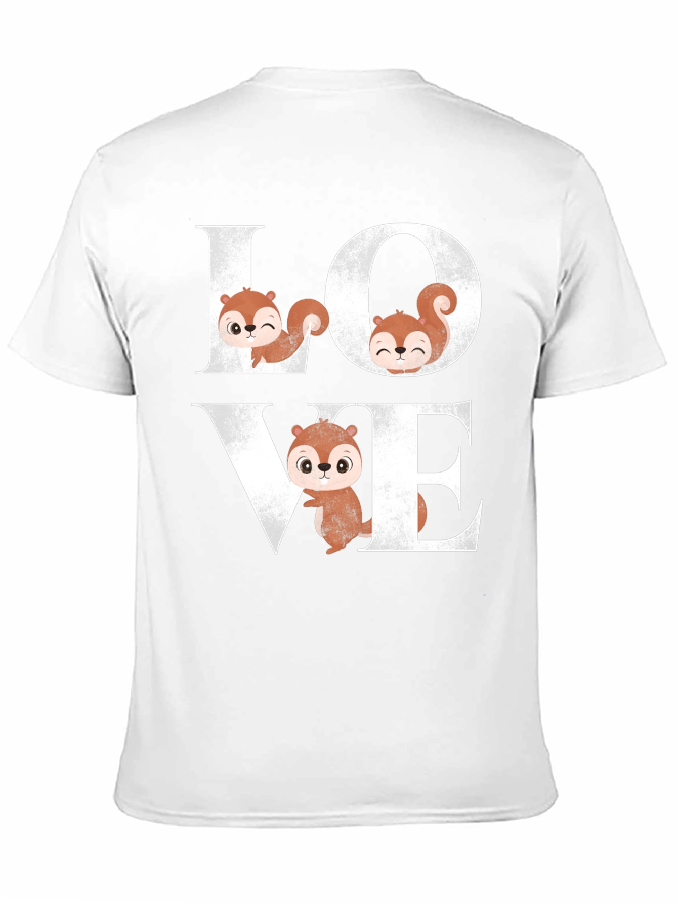 Squirrel Love Graphic T-Shirt Cute Animal Tee
