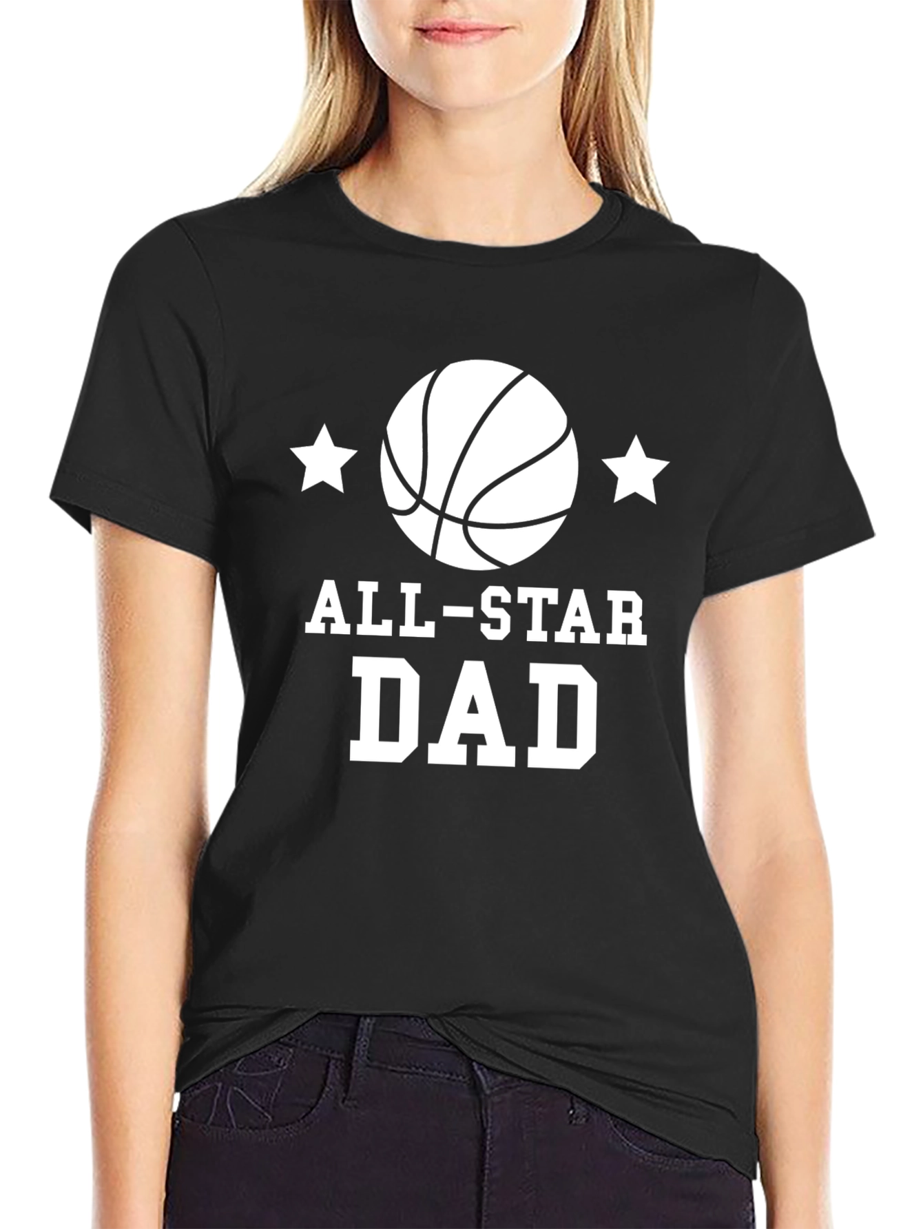 All-Star Dad Black T-Shirt