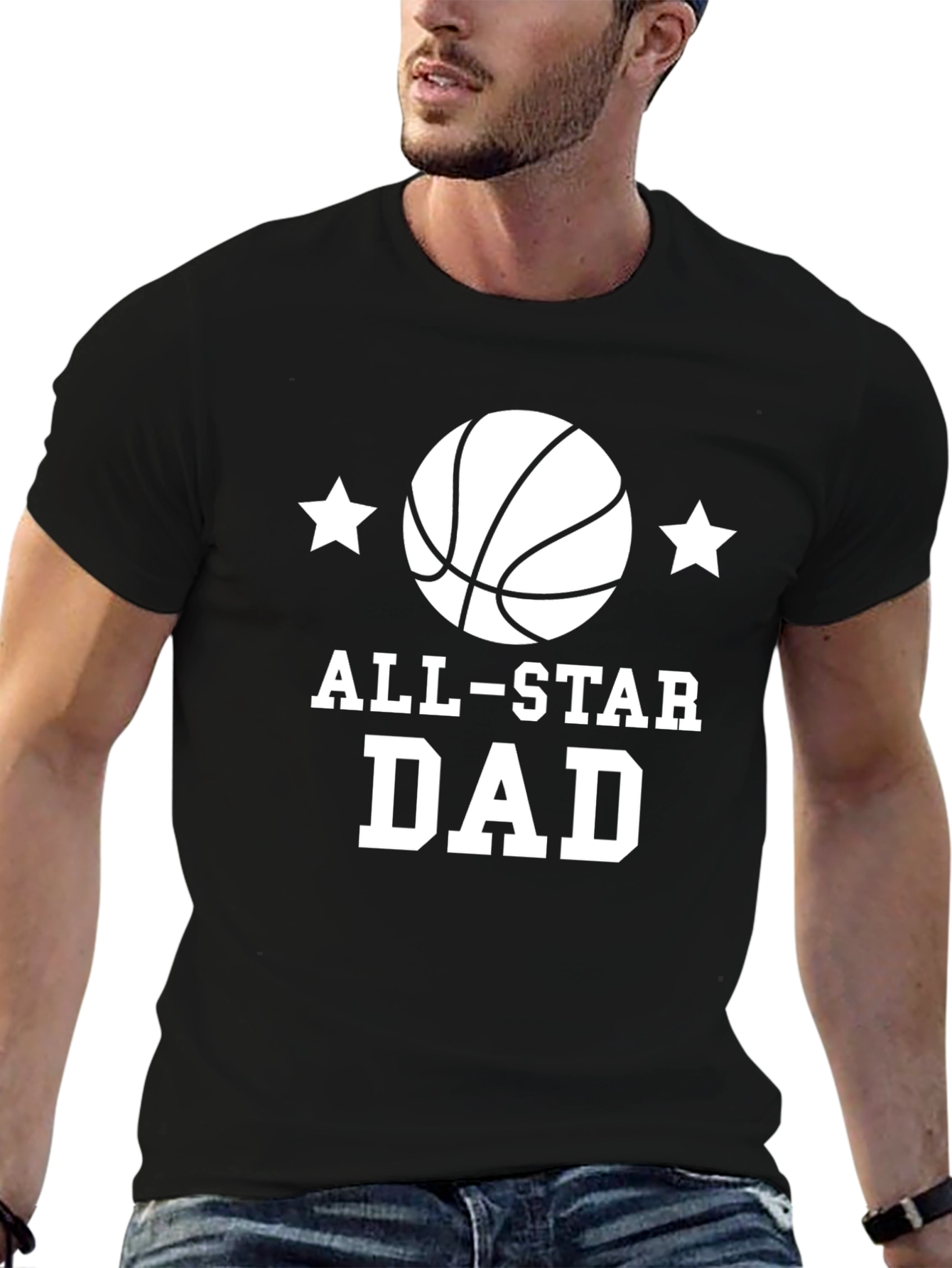 All-Star Dad Black T-Shirt