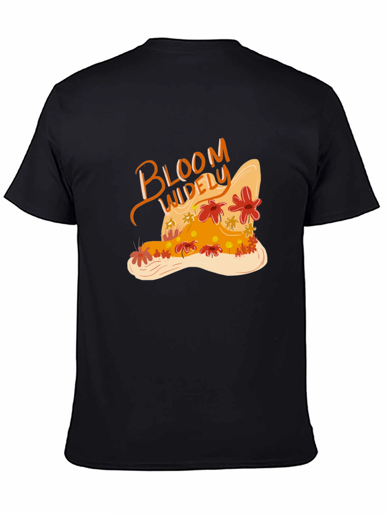 Bloom Widely Graphic Black T-Shirt
