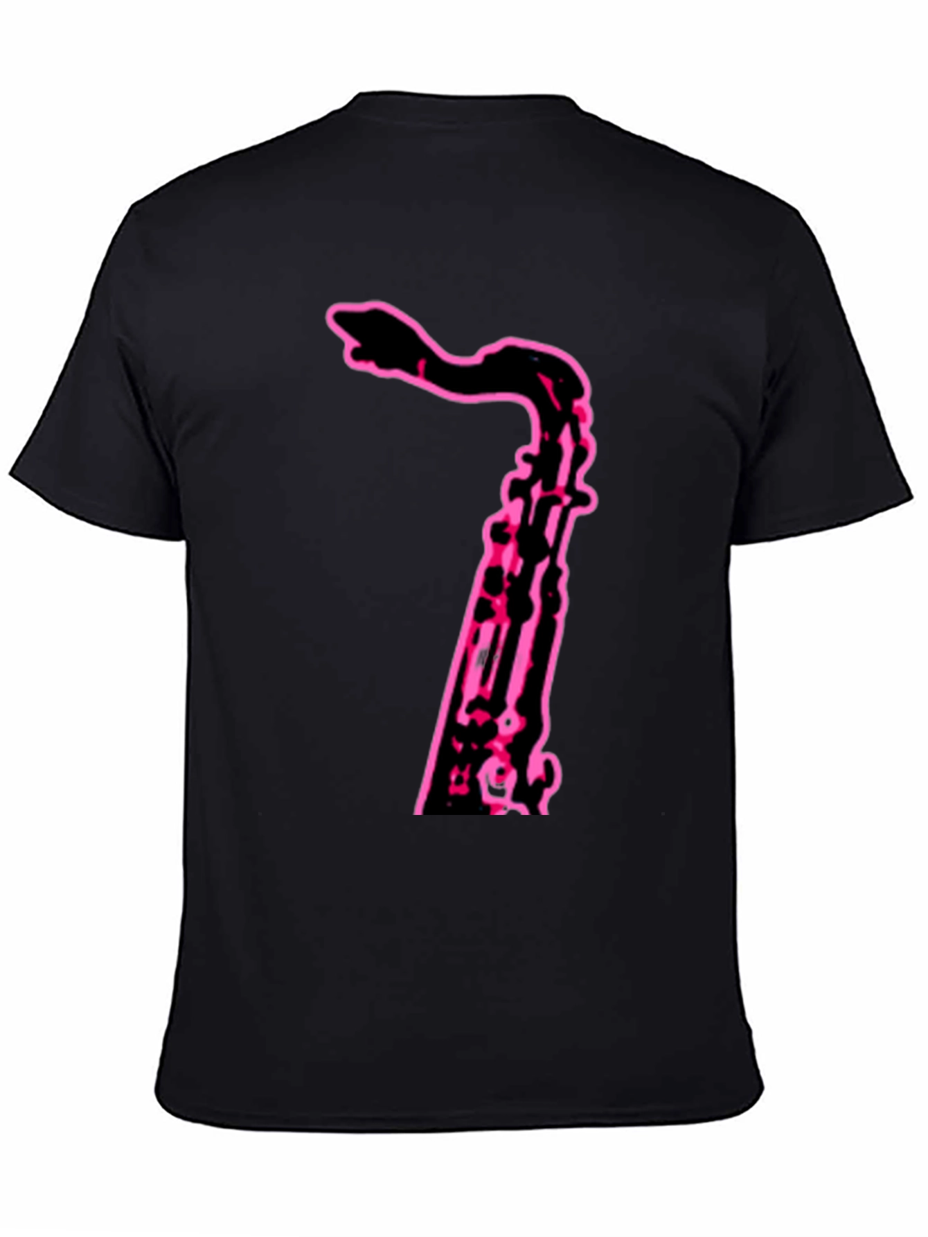 Neon Saxophone Graphic Tee - Cool Music Shirt