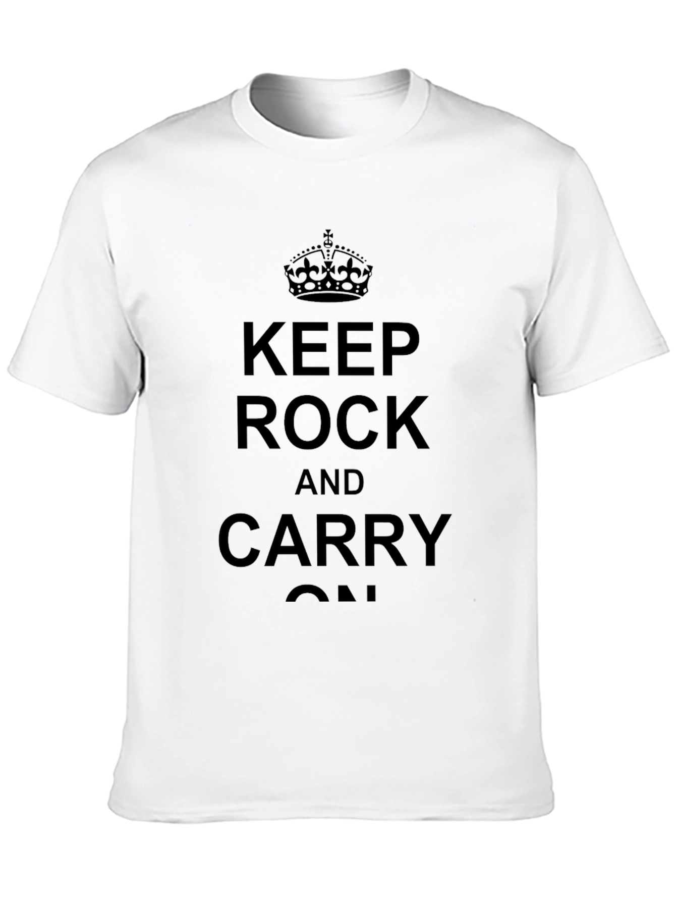 Keep Rock and Carry On Black T-Shirt