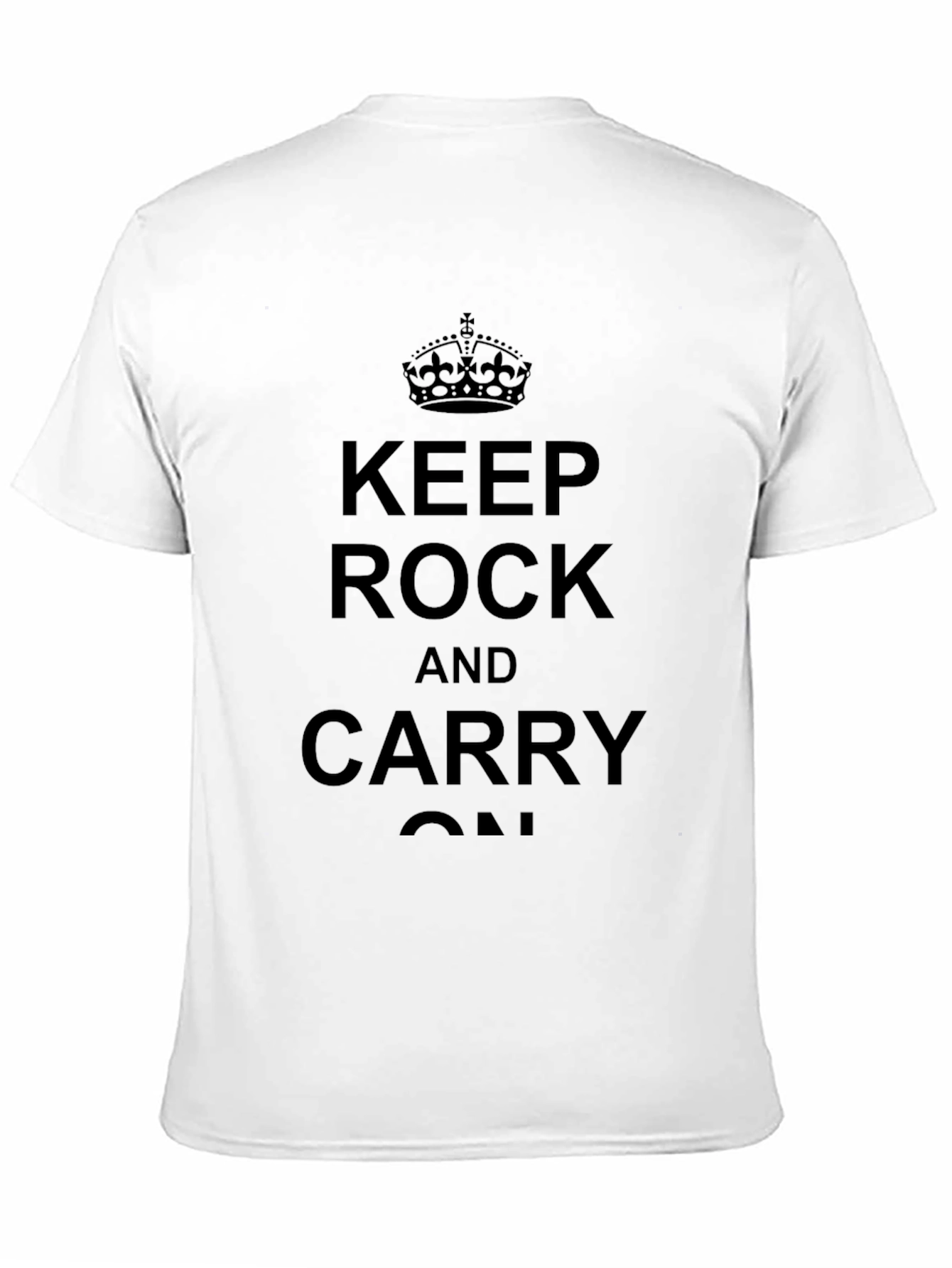 Keep Rock and Carry On Black T-Shirt