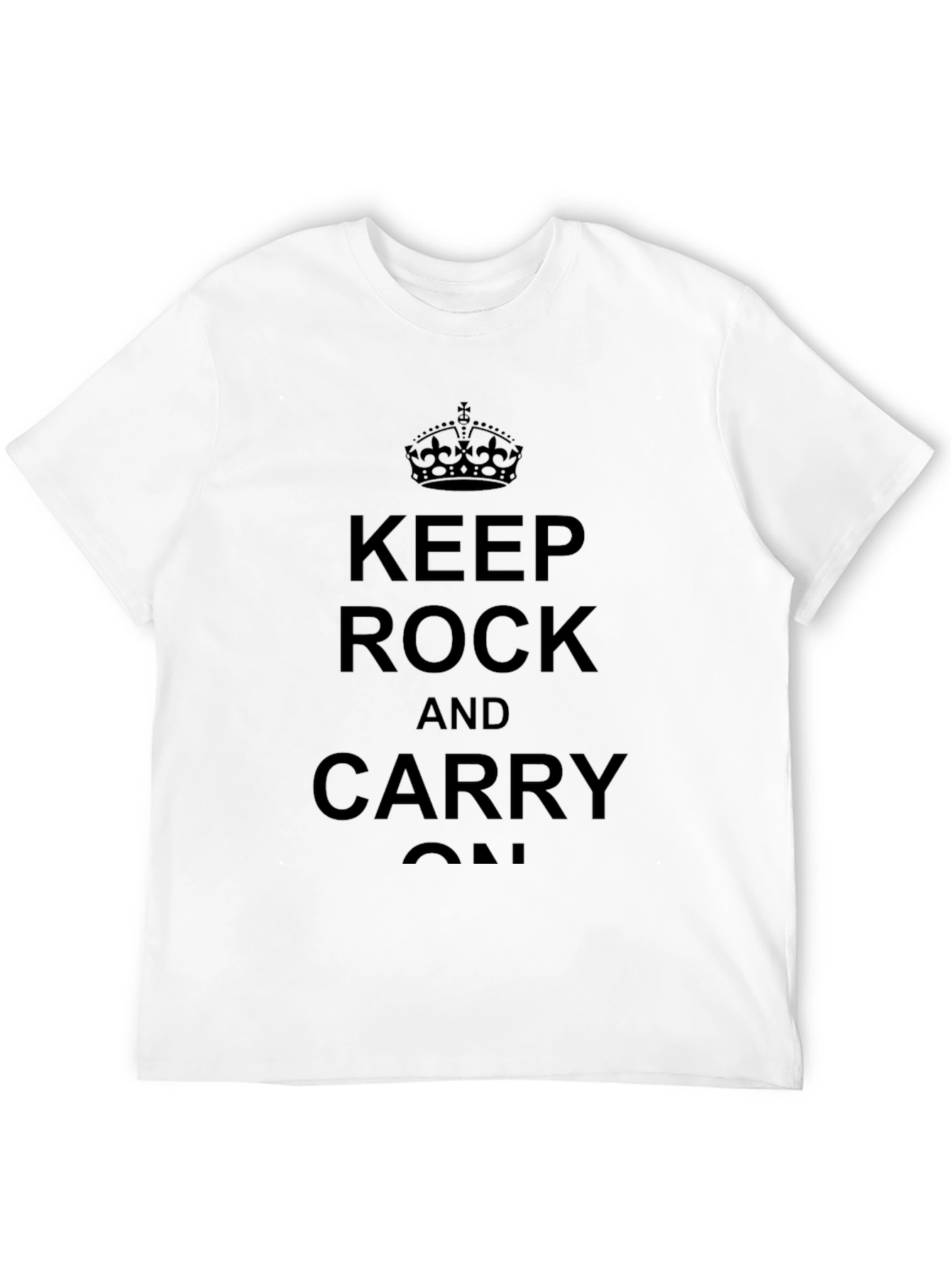 Keep Rock and Carry On Black T-Shirt