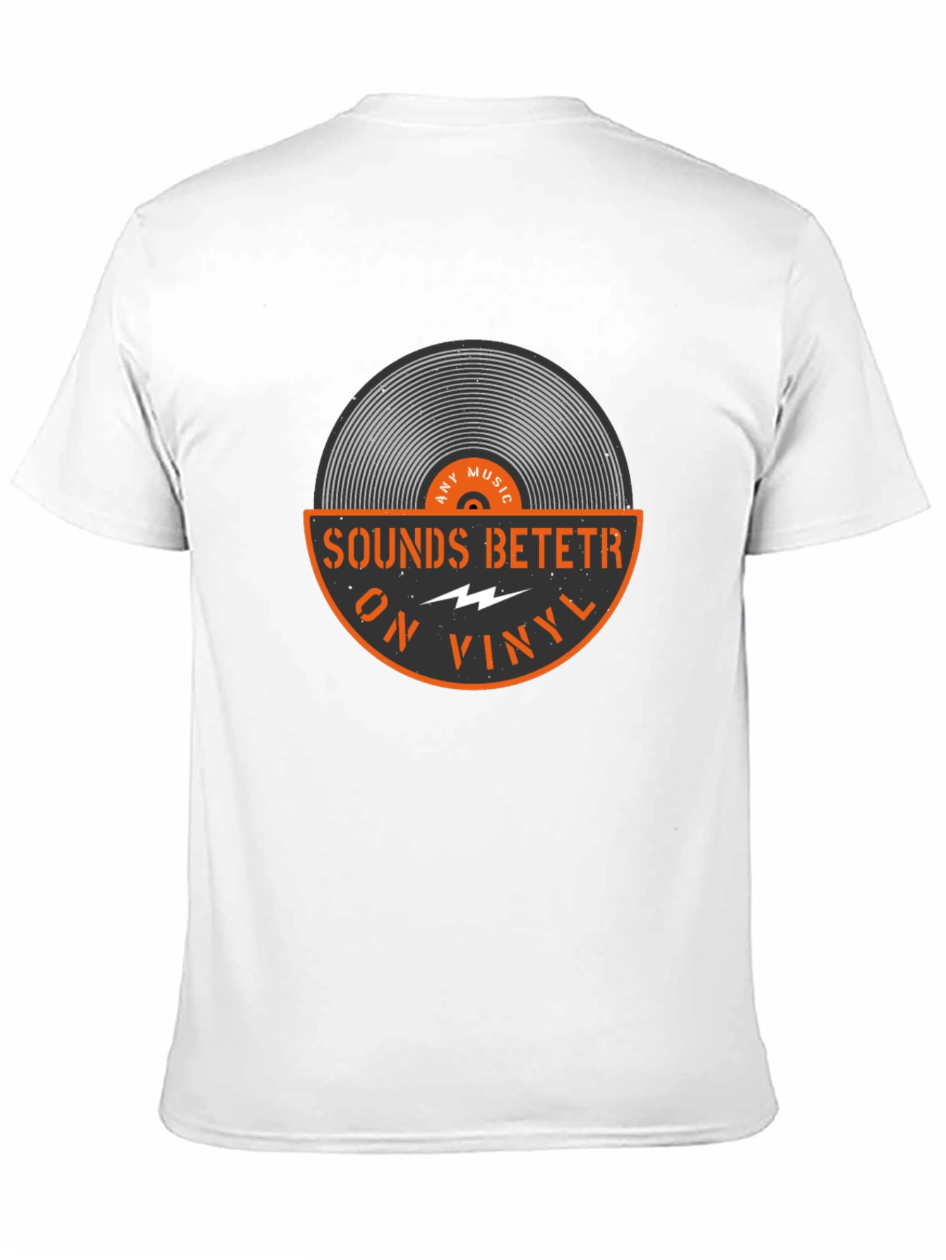 Sounds Betetr On Vinyl Black T-Shirt