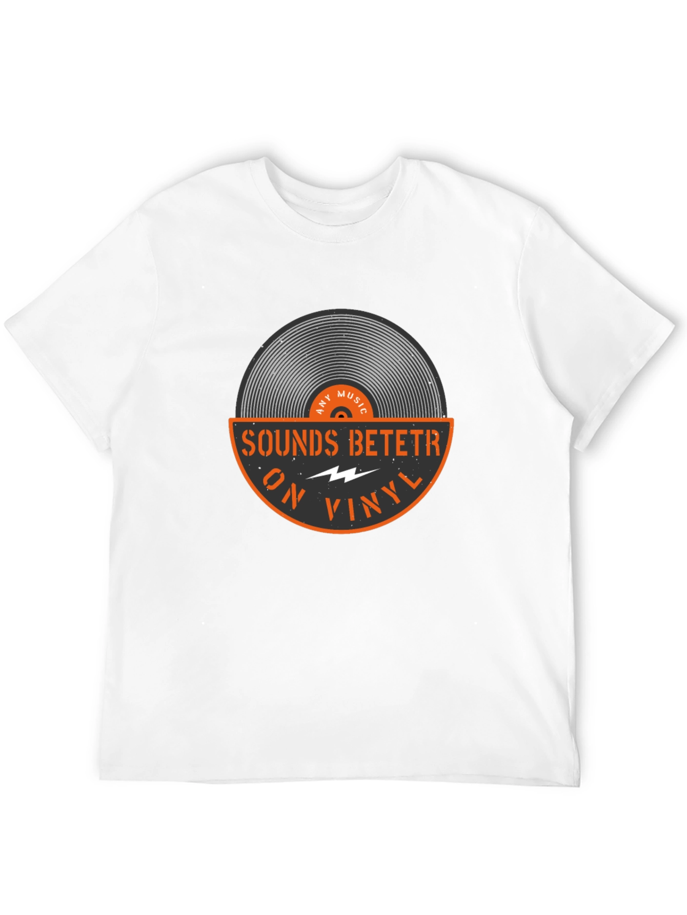 Sounds Betetr On Vinyl Black T-Shirt