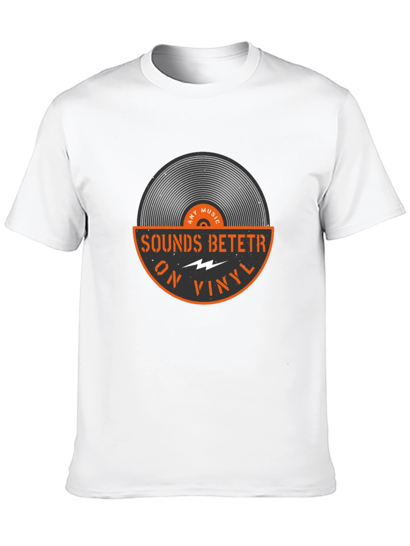 Sounds Betetr On Vinyl Black T-Shirt