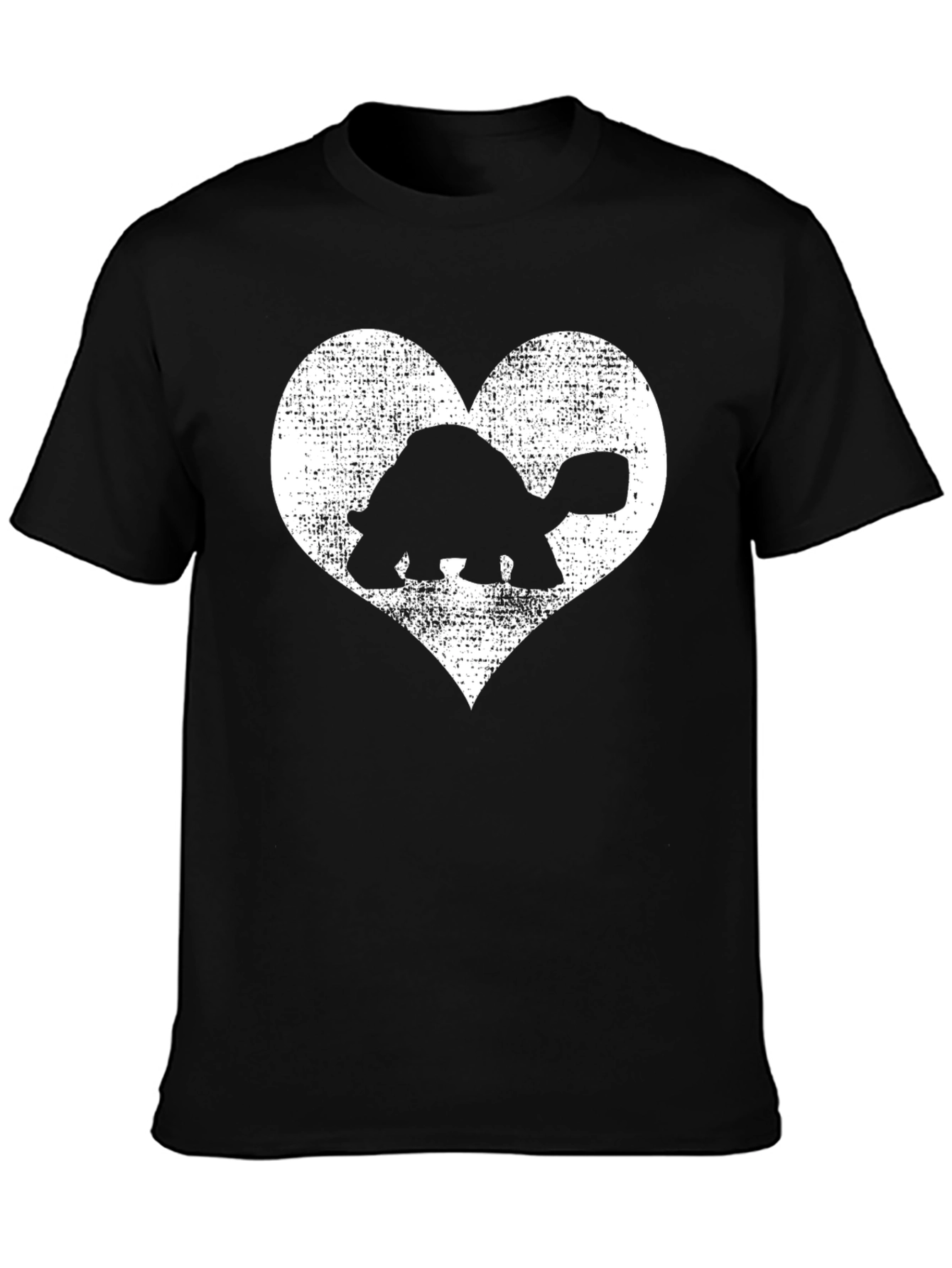 Turtle Heart T-Shirt - Black