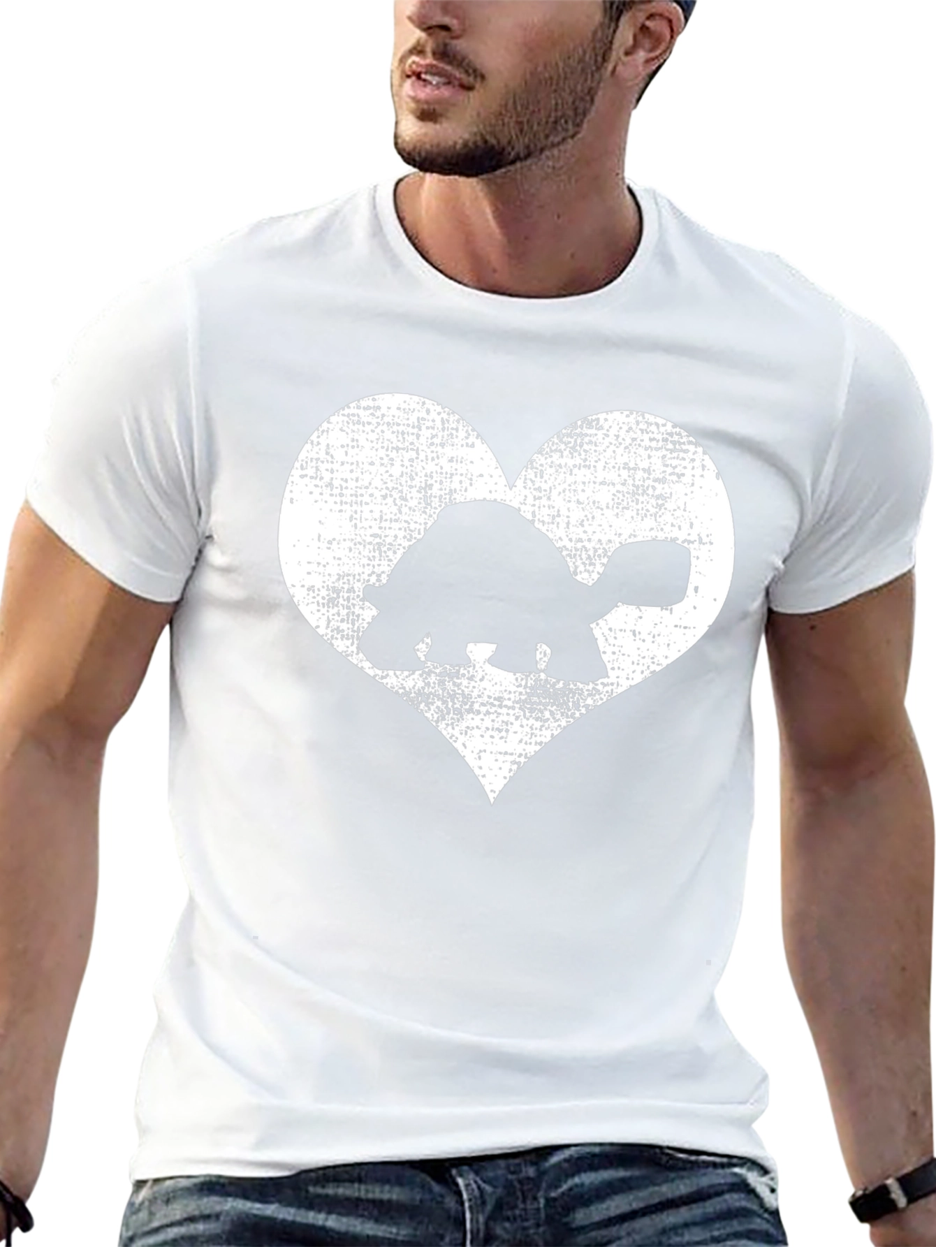 Turtle Heart T-Shirt - Black