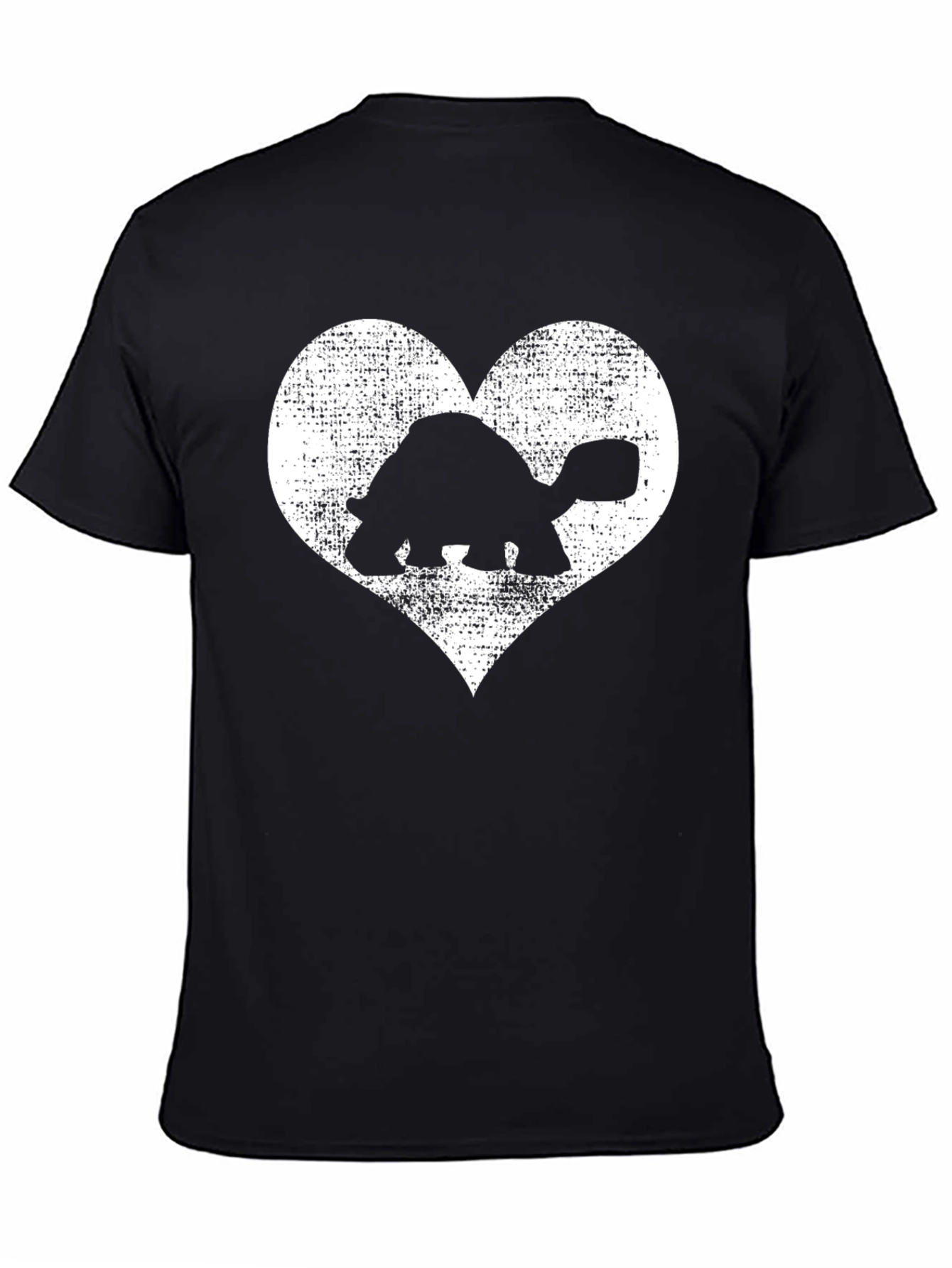 Turtle Heart T-Shirt - Black