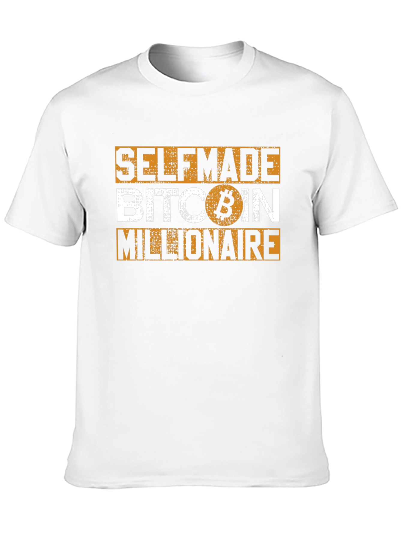 Self Made Bitcoin Millionaire Black Graphic Tee
