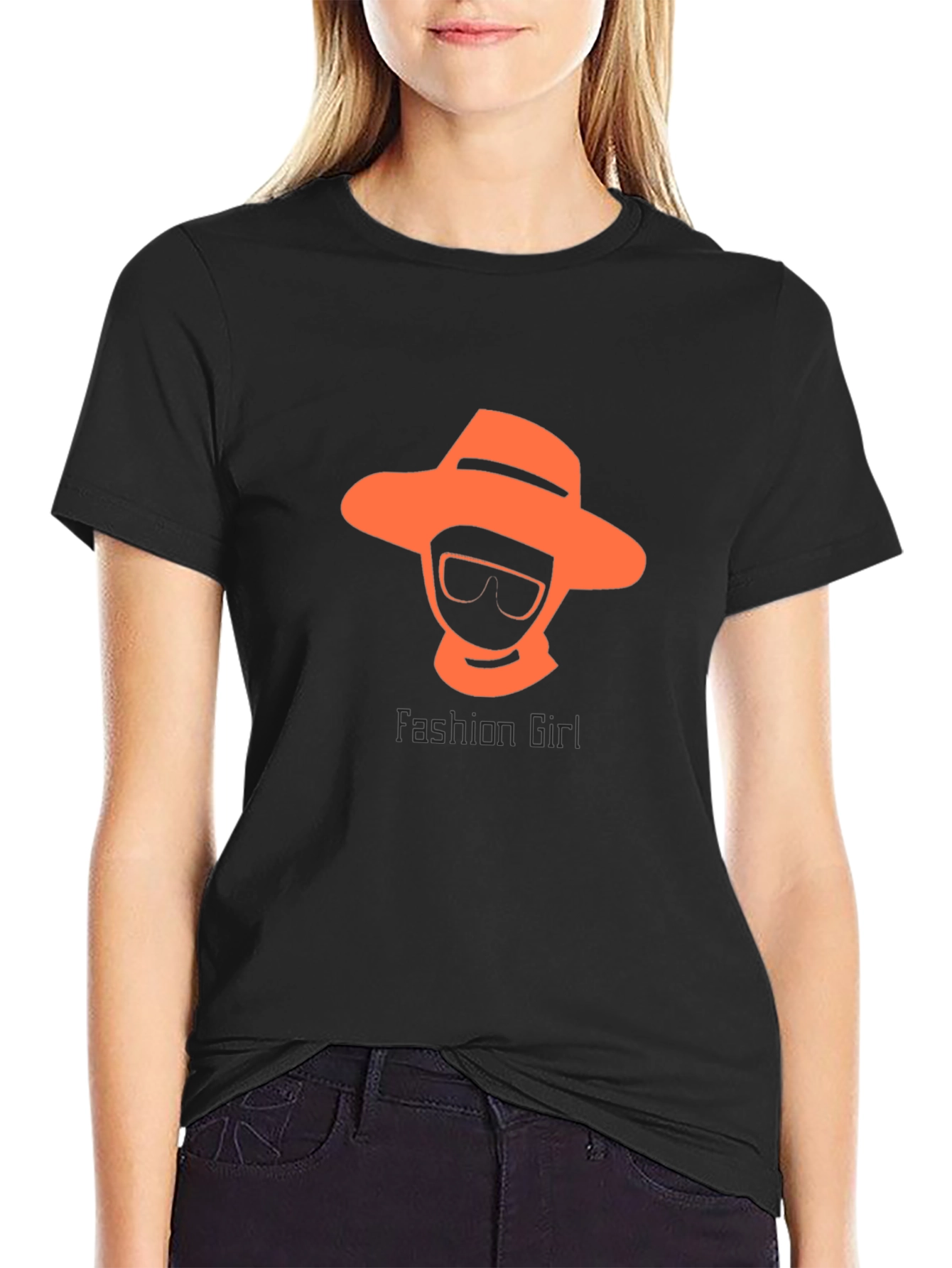 Stylish Fashion Girl Graphic T-Shirt - Casual Comfort