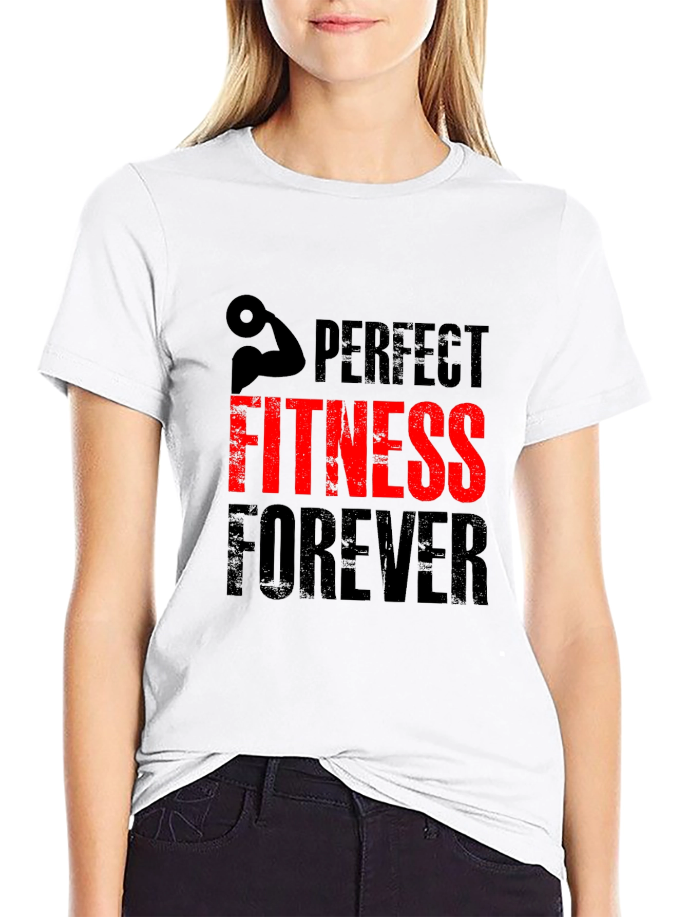 Perfect Fitness Forever Black T-Shirt