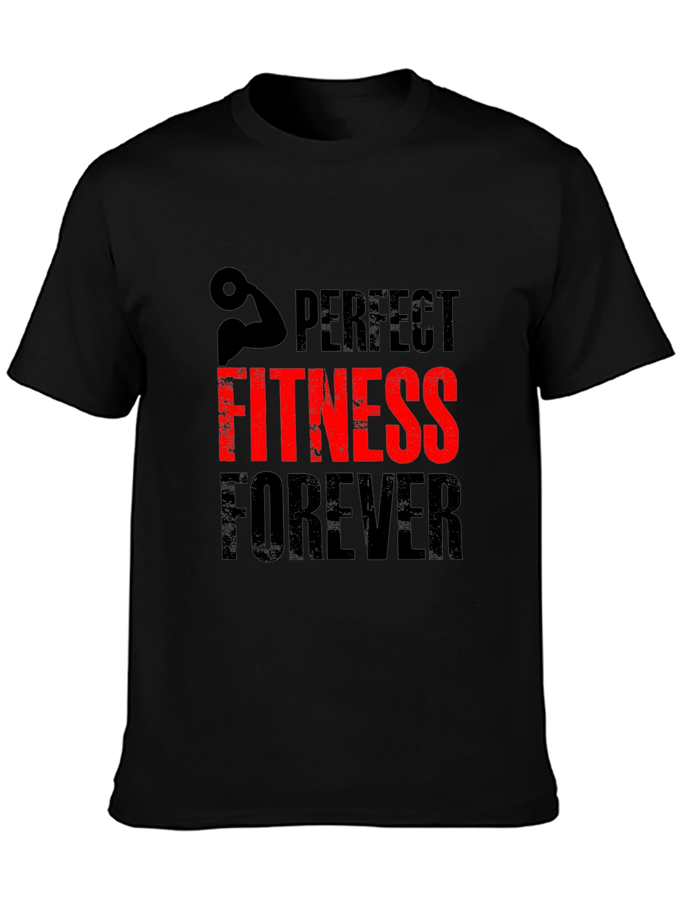 Perfect Fitness Forever Black T-Shirt