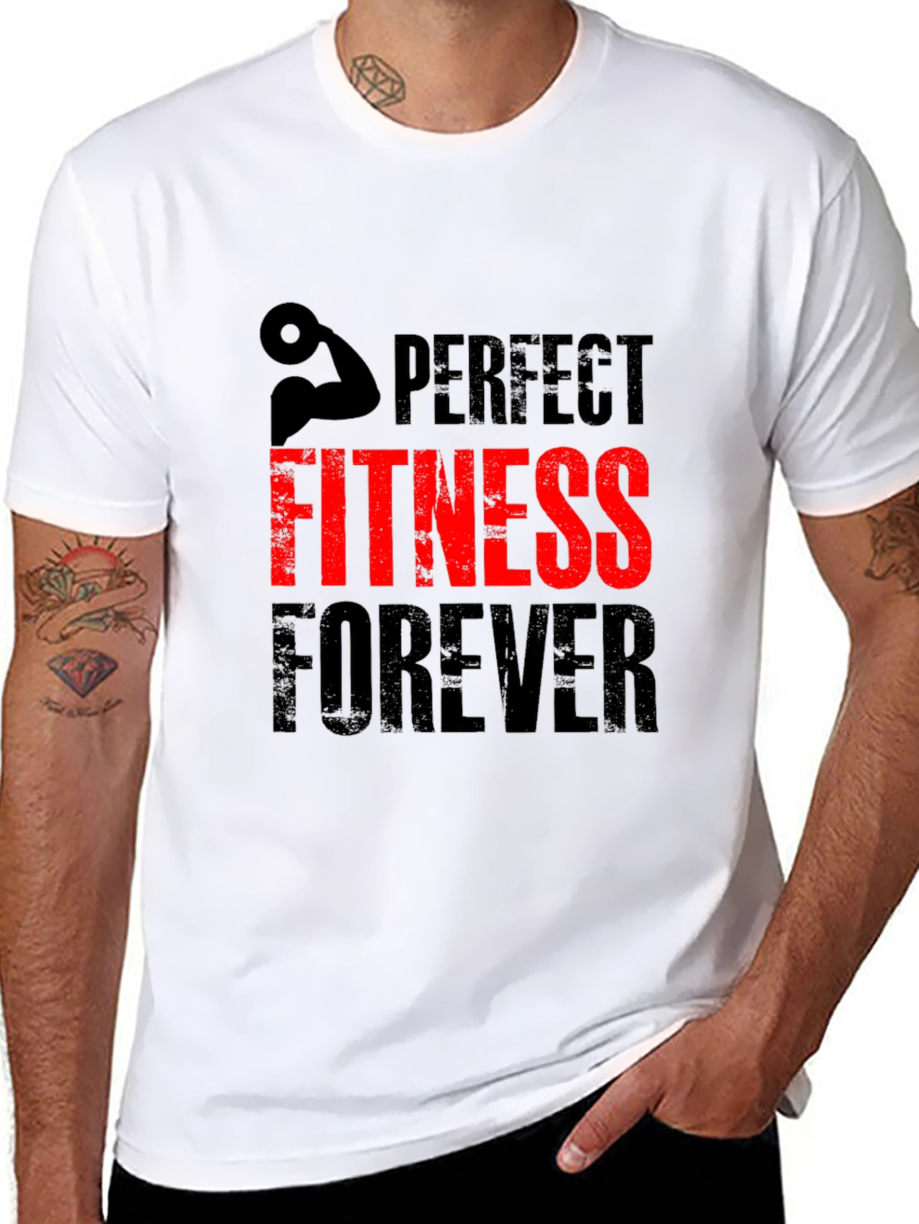 Perfect Fitness Forever Black T-Shirt
