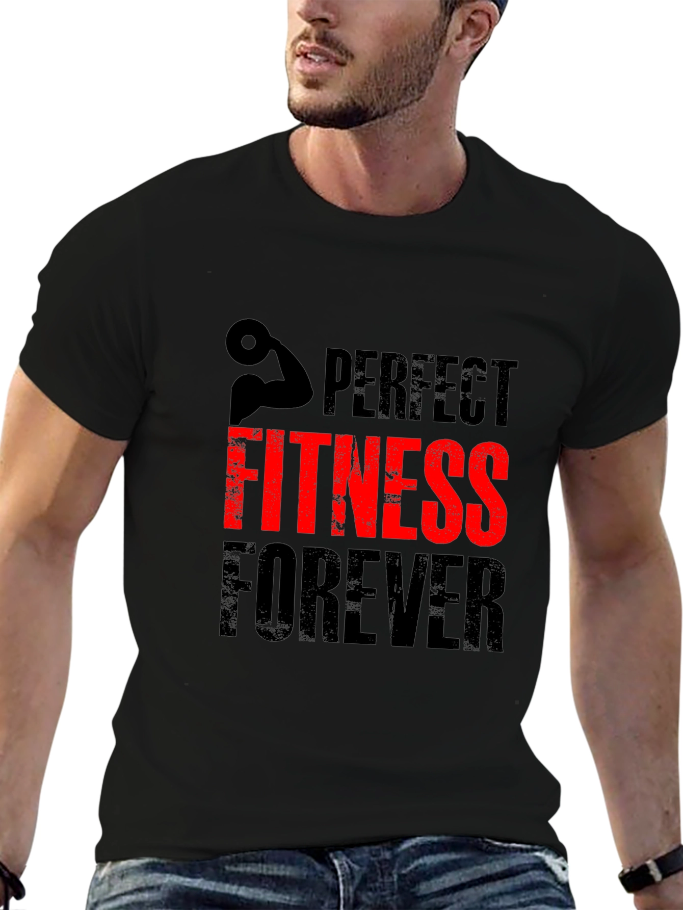 Perfect Fitness Forever Black T-Shirt