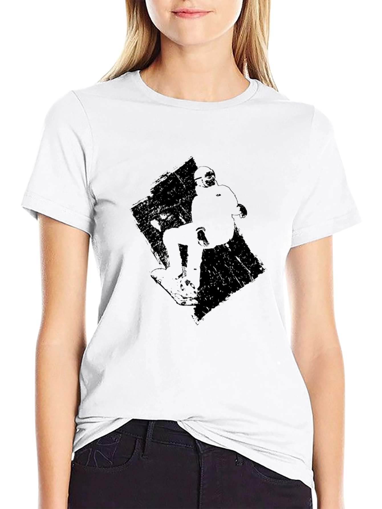 Snowboarder Graphic Black Tee