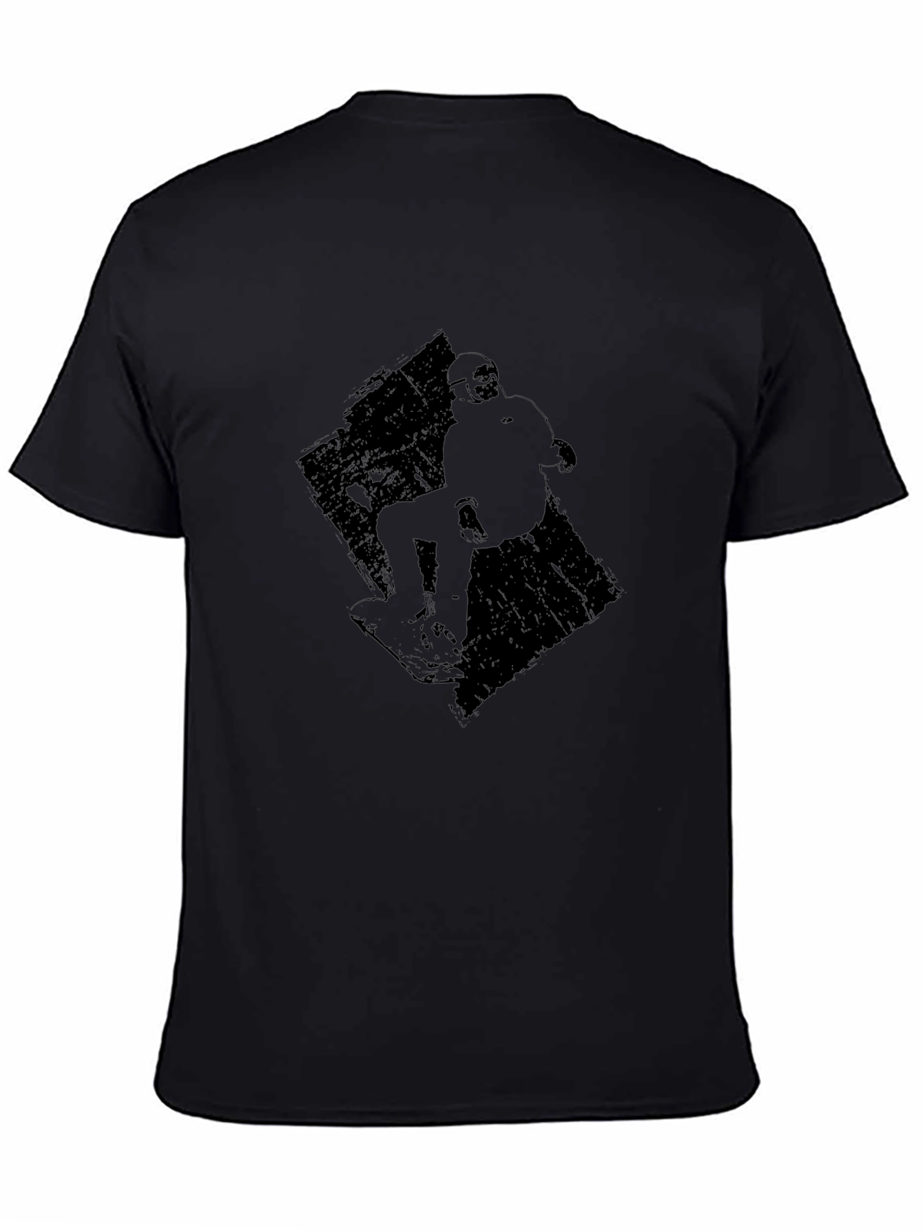 Snowboarder Graphic Black Tee