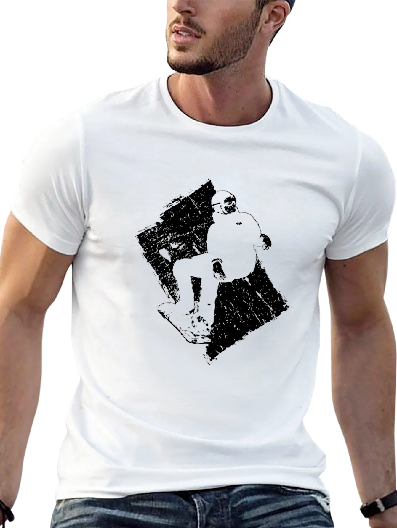 Snowboarder Graphic Black Tee