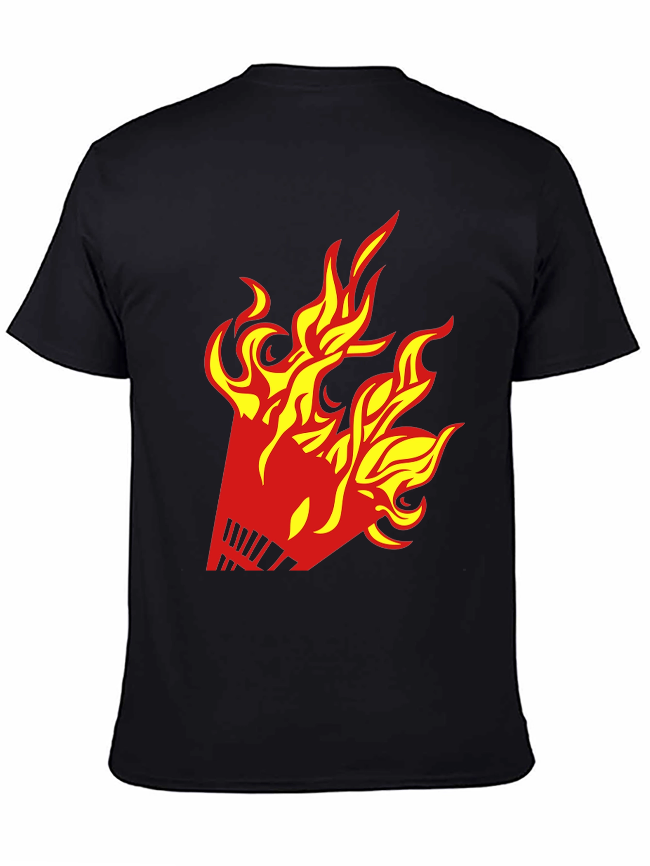 Fiery Shuttlecock Graphic T-Shirt