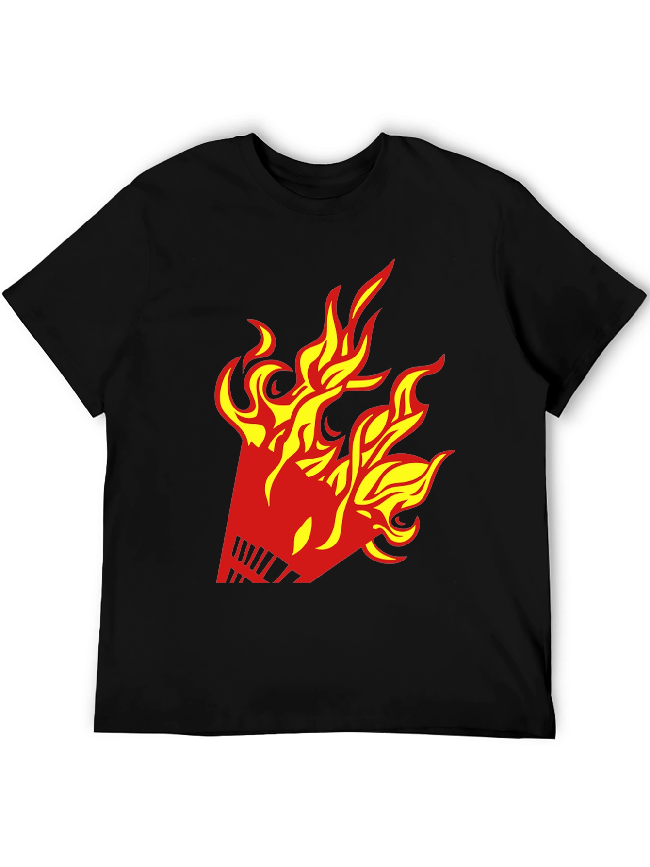 Fiery Shuttlecock Graphic T-Shirt