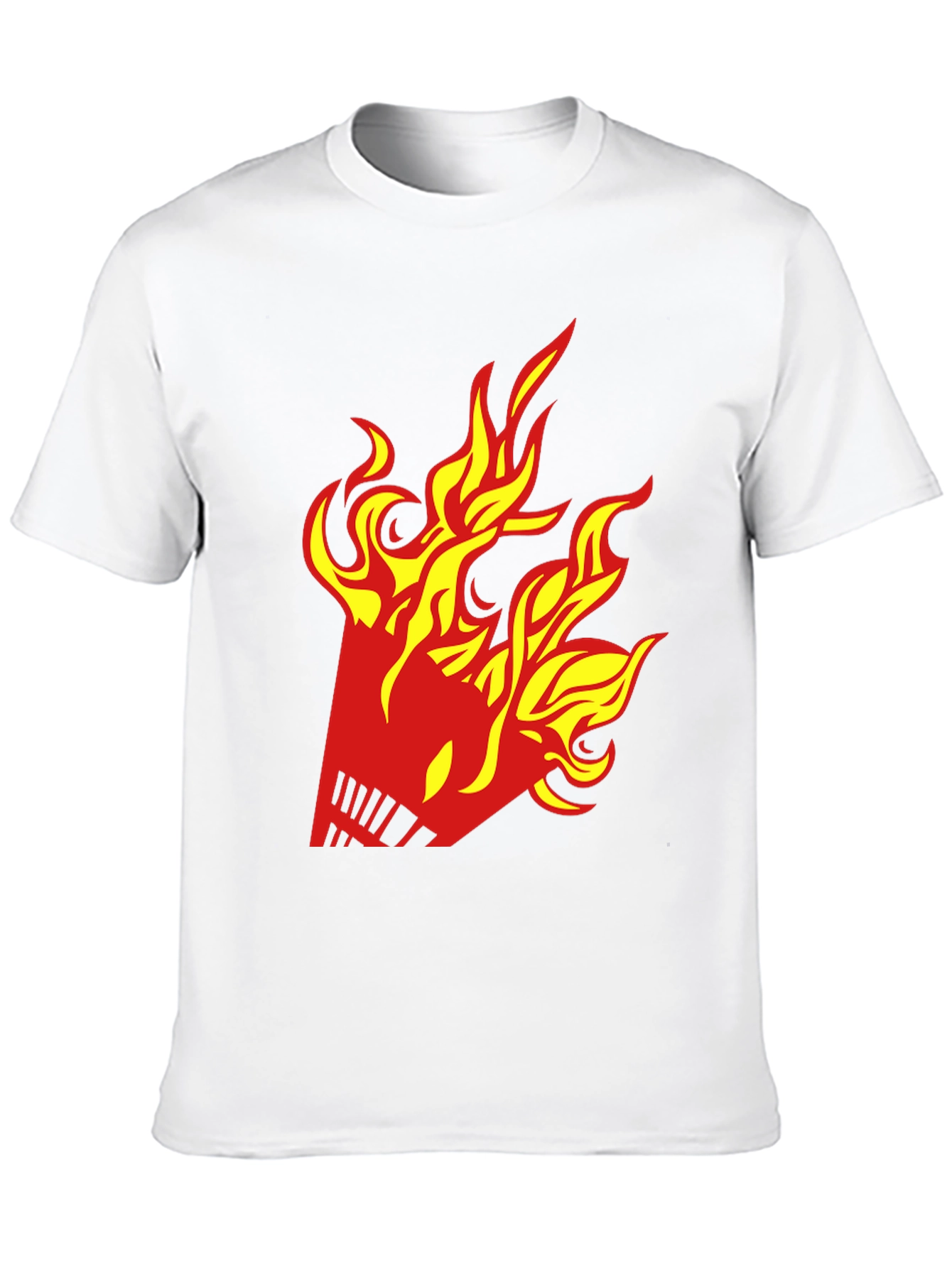 Fiery Shuttlecock Graphic T-Shirt