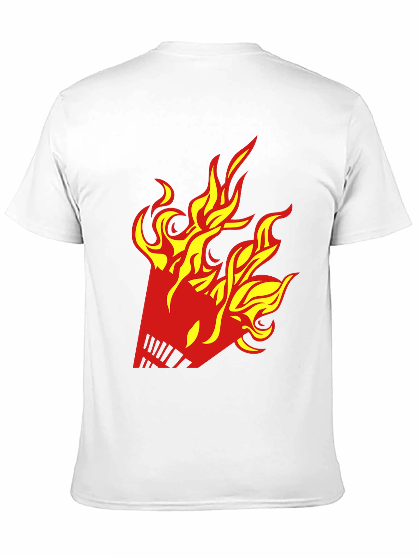Fiery Shuttlecock Graphic T-Shirt