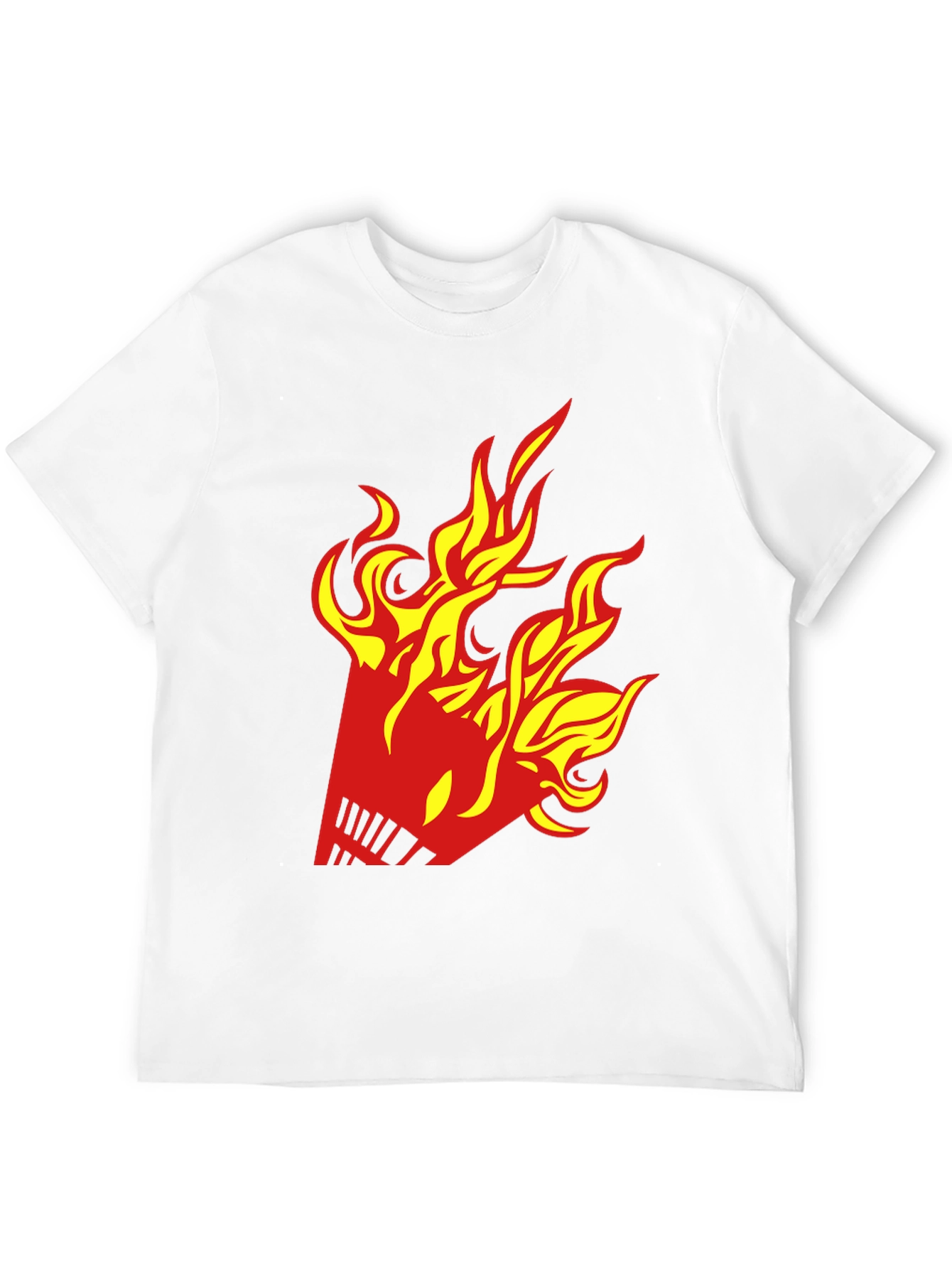 Fiery Shuttlecock Graphic T-Shirt