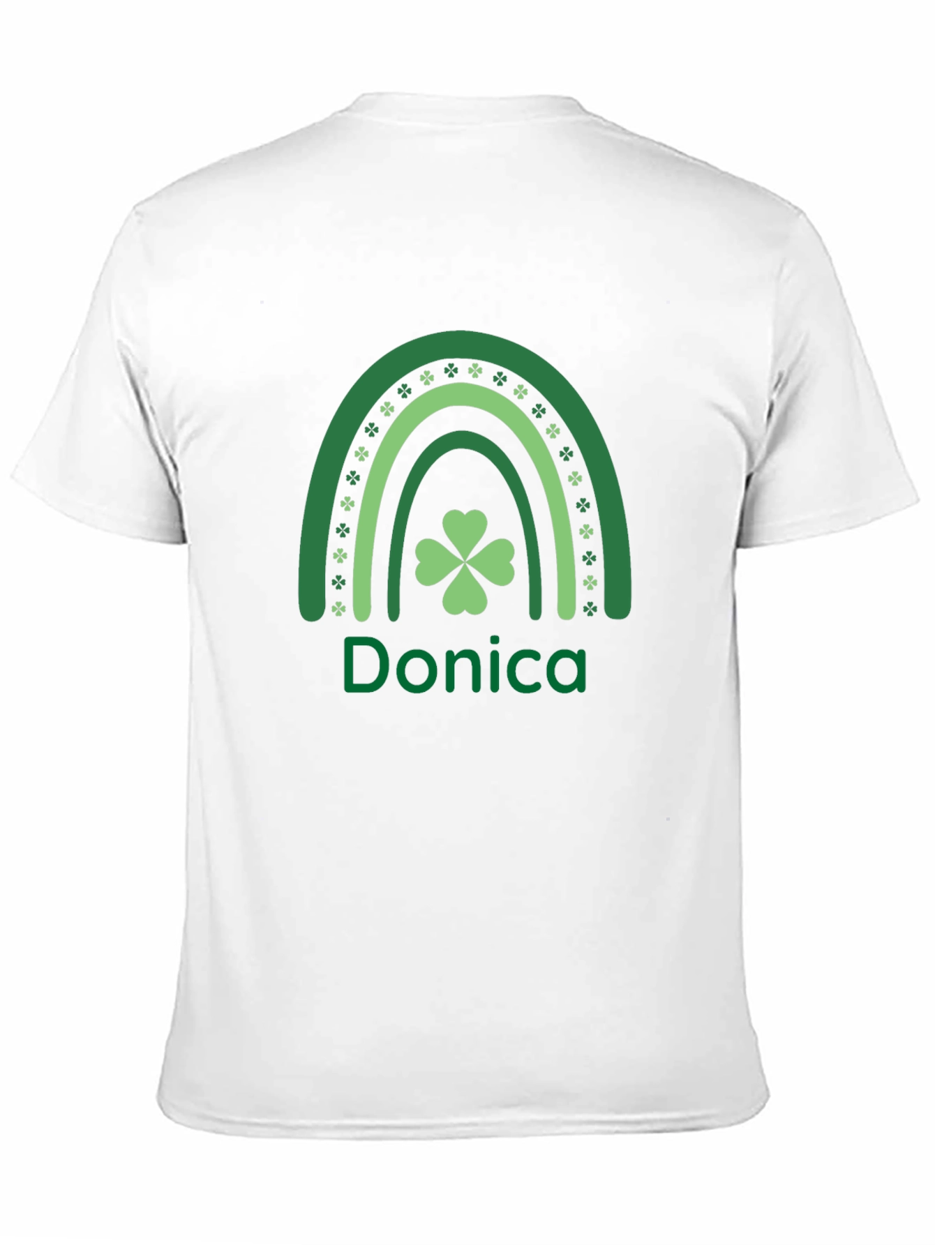 St. Patricks Day Personalized Shamrock Rainbow T-Shirt