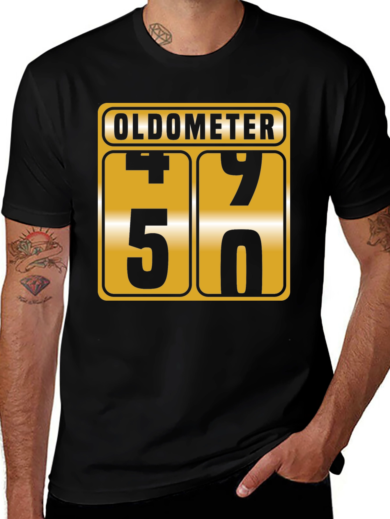 Funny 50th Birthday Oldometer T-Shirt