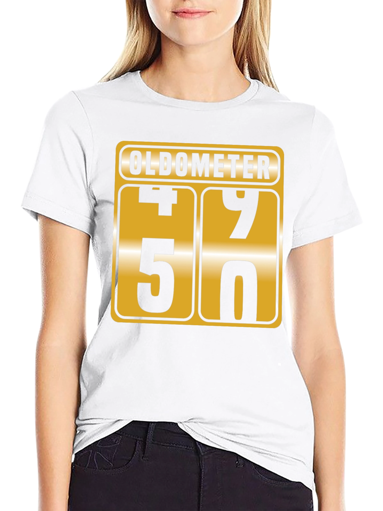 Funny 50th Birthday Oldometer T-Shirt