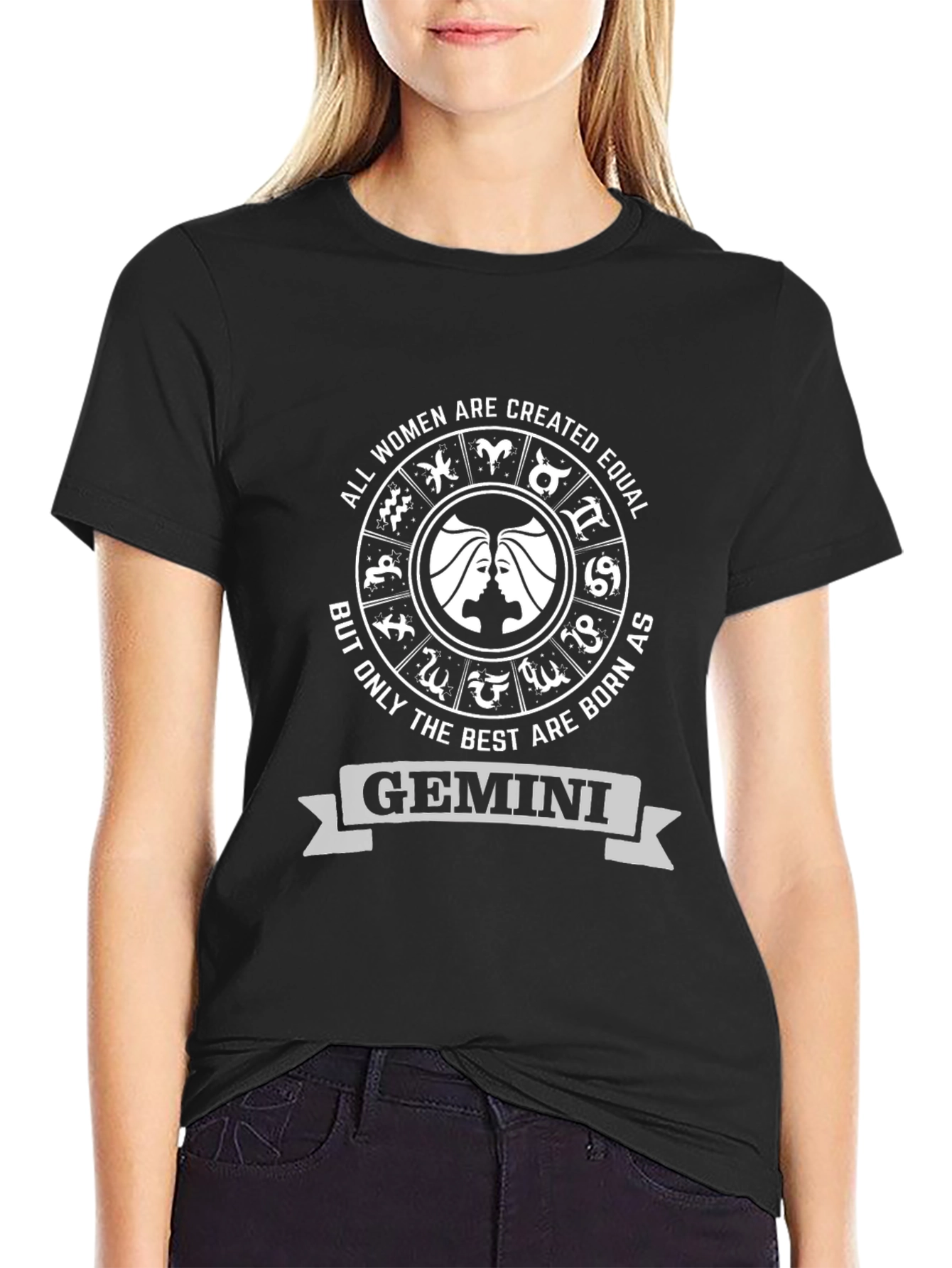Gemini Zodiac Womens T-Shirt