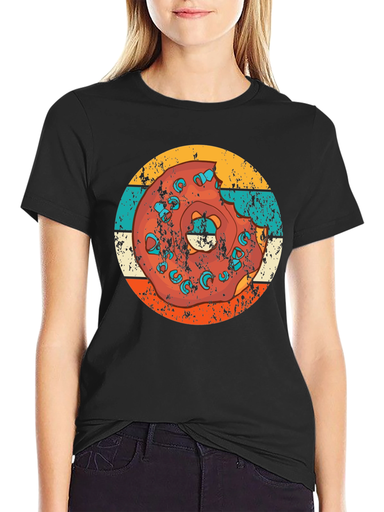 Retro Donut T-Shirt - Bite Me