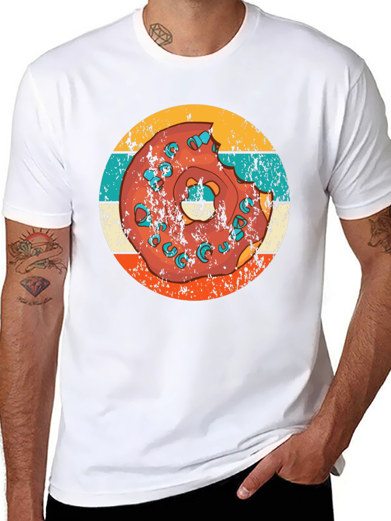 Retro Donut T-Shirt - Bite Me