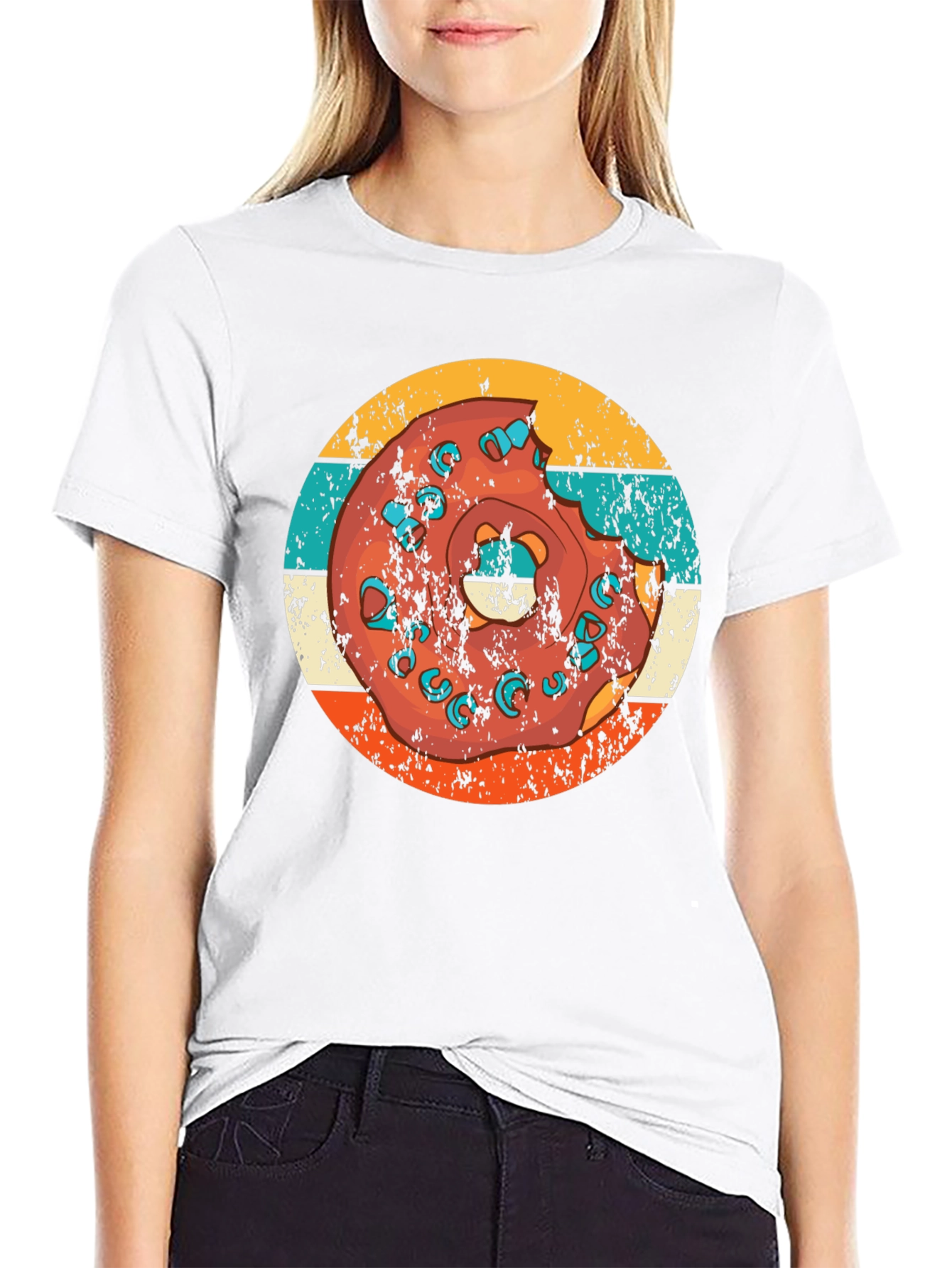 Retro Donut T-Shirt - Bite Me